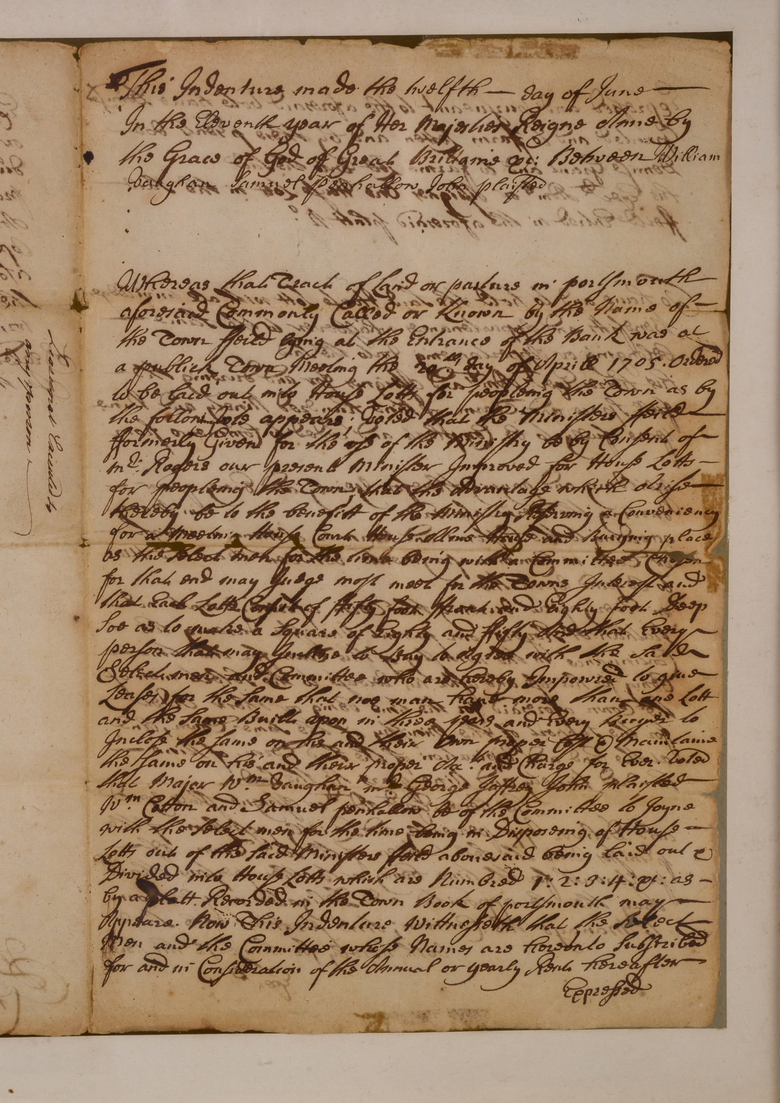 1712 Indenture Certificate. - 3