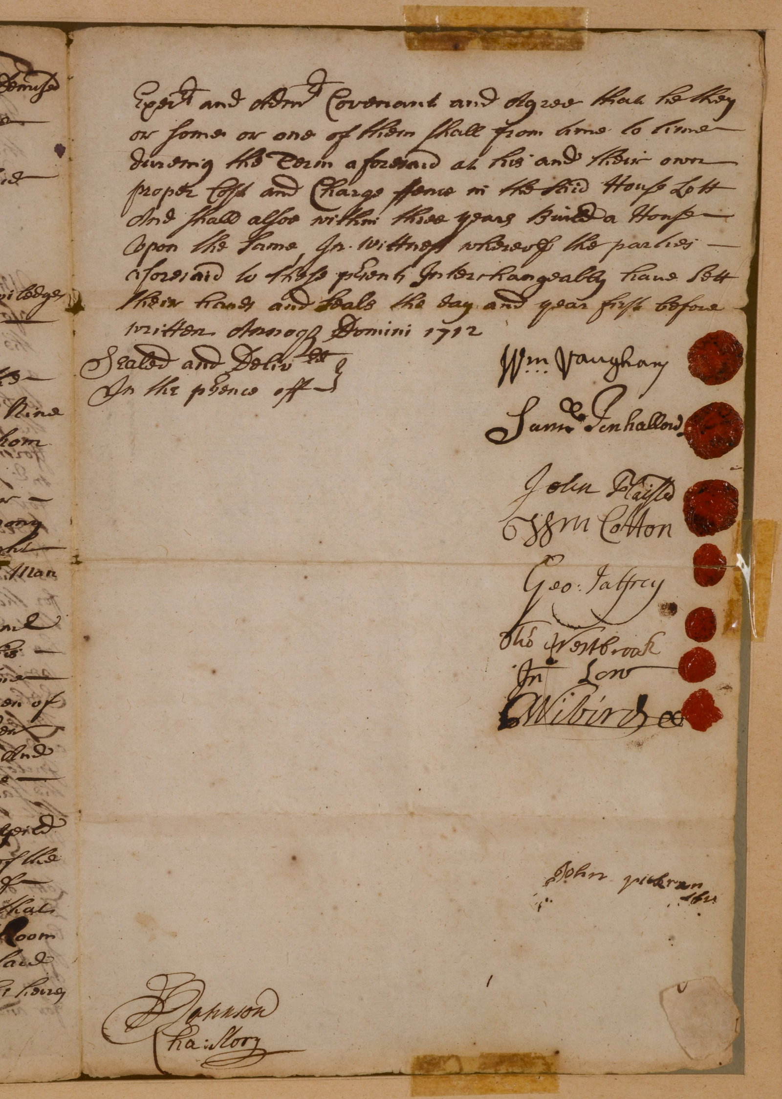 1712 Indenture Certificate. - 6