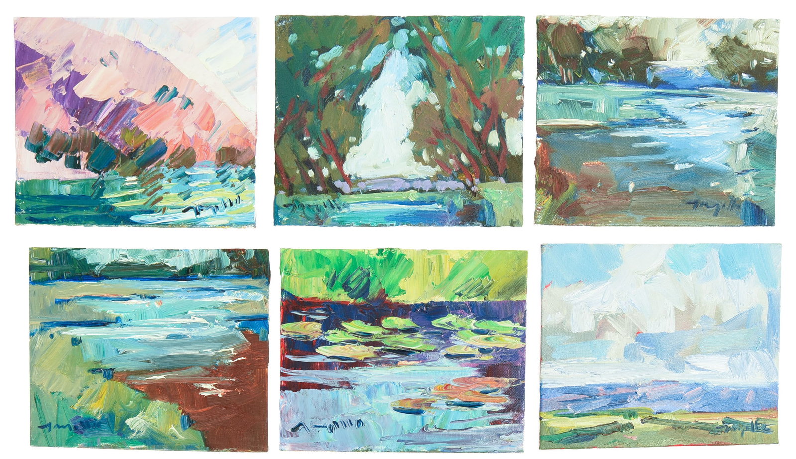 Jose Trujillo (b. 1982). Eight Paintings. (1 of 4)