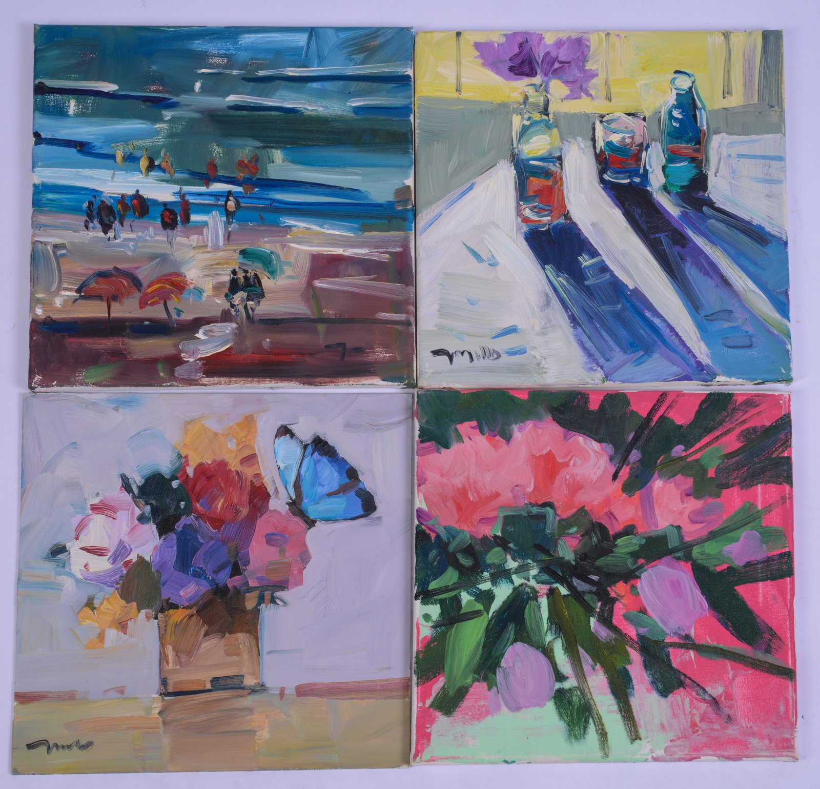 Jose Trujillo (b. 1982). Four Paintings. (1 of 2)
