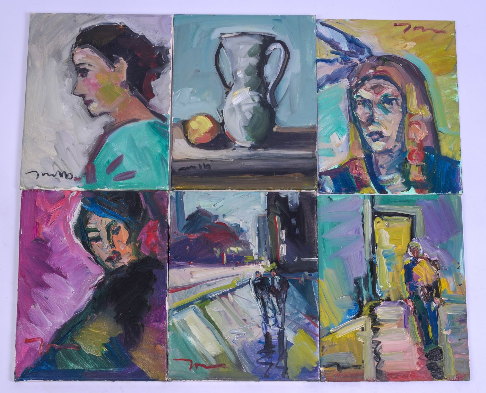 Jose Trujillo (b. 1982). Six Paintings. (1 of 2)