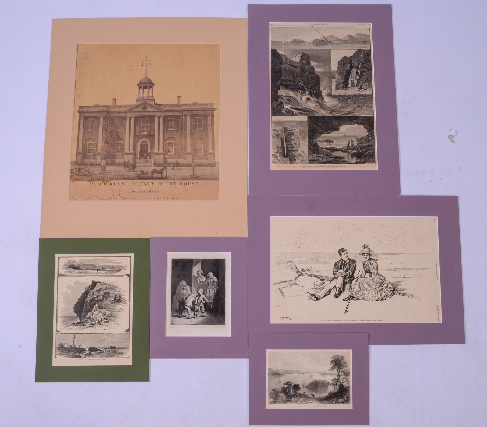 Five Nineteenth Century Prints Relating to Maine. (1 of 1)