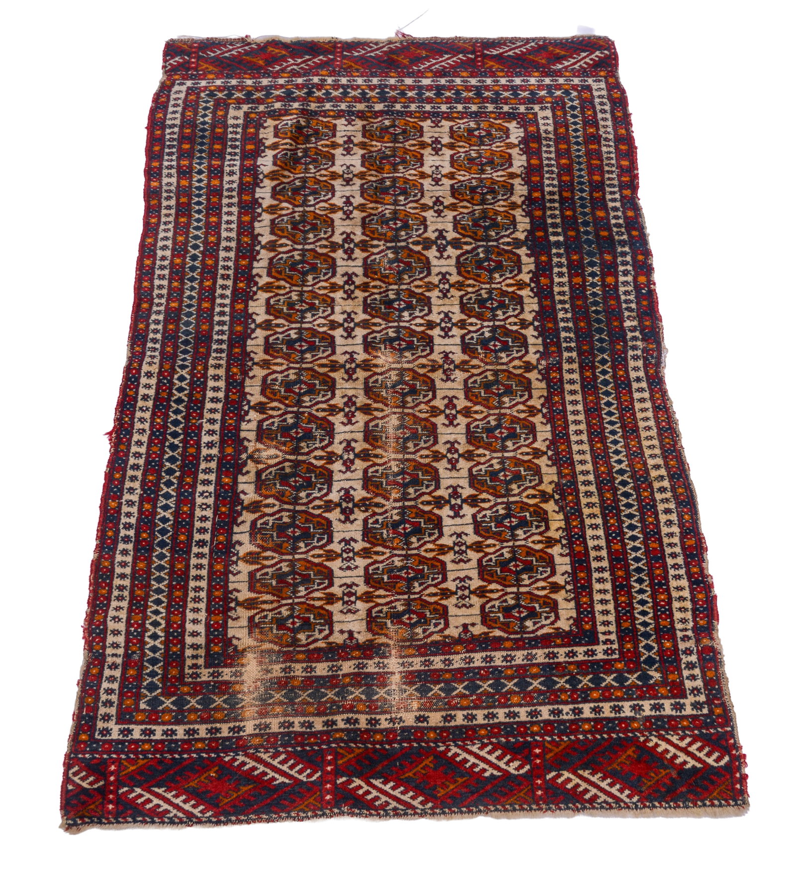 Small Oriental Mat.: 52 x 31 inches.