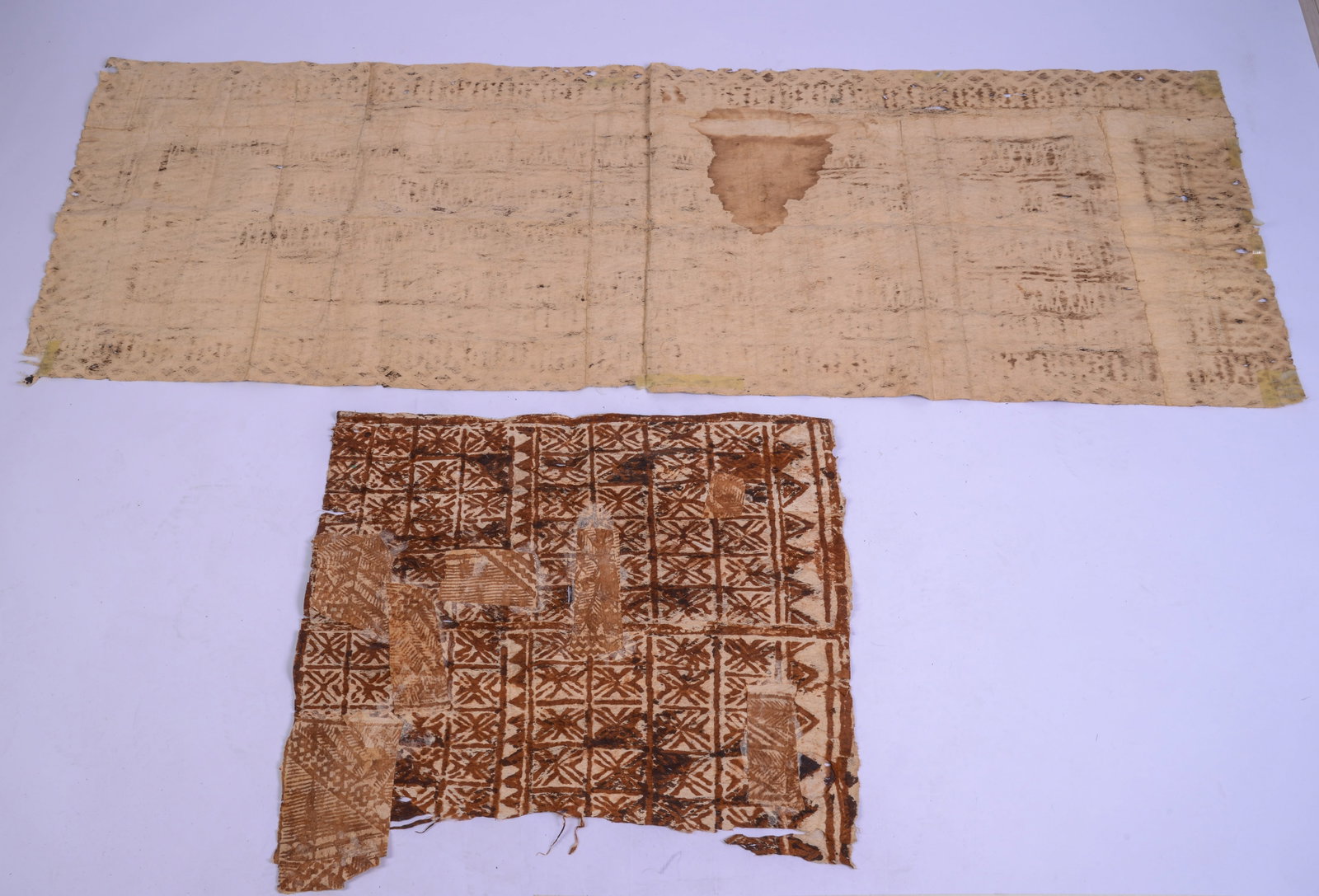 Two Tapa Cloths. - 3