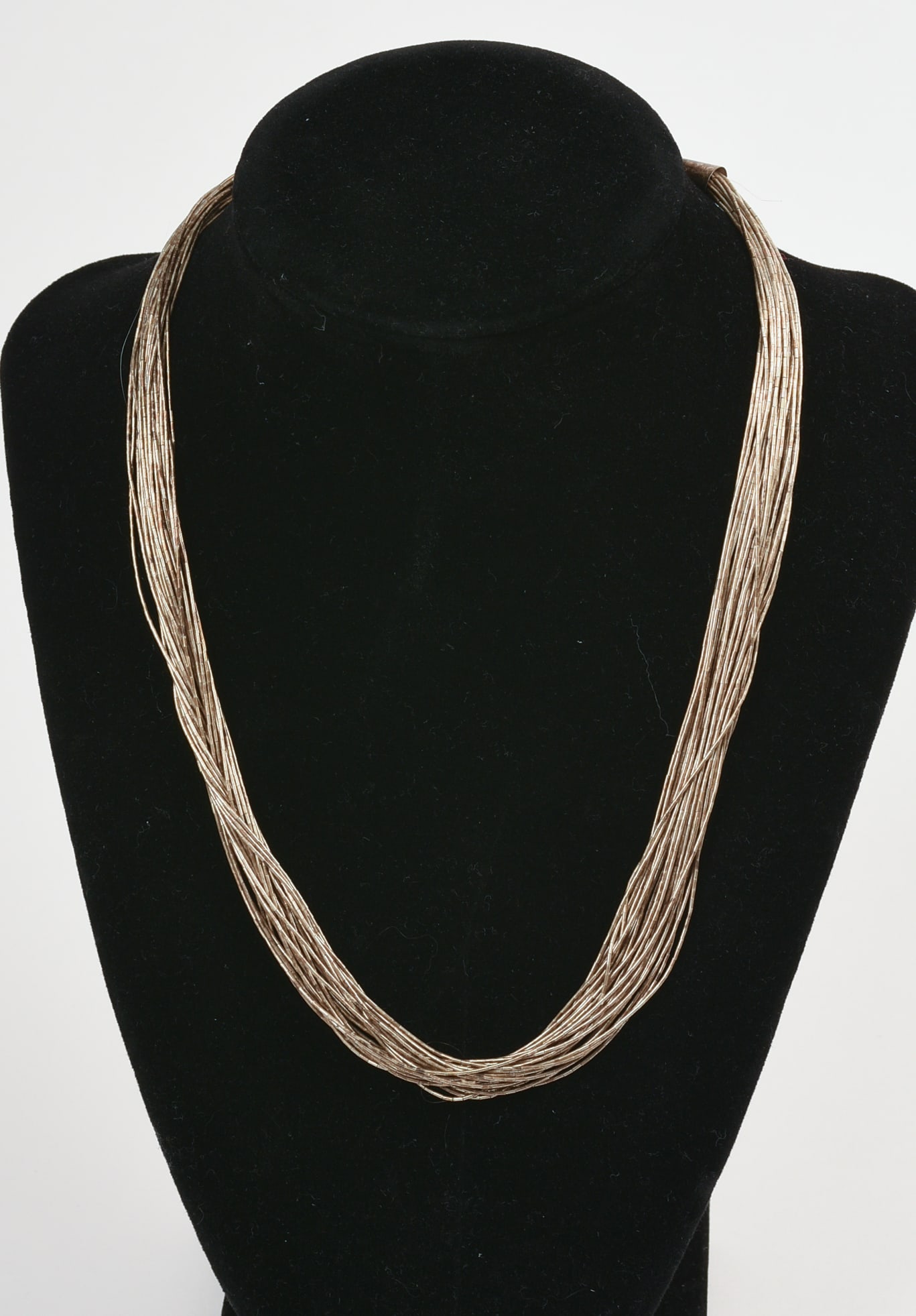 Sterling Silver Rope Necklace.: Length 16 inches, 25 grams.