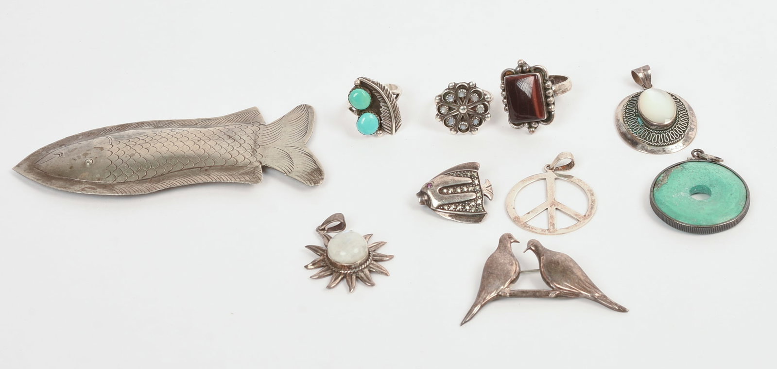 Group of Sterling Jewelry. (1 of 6)