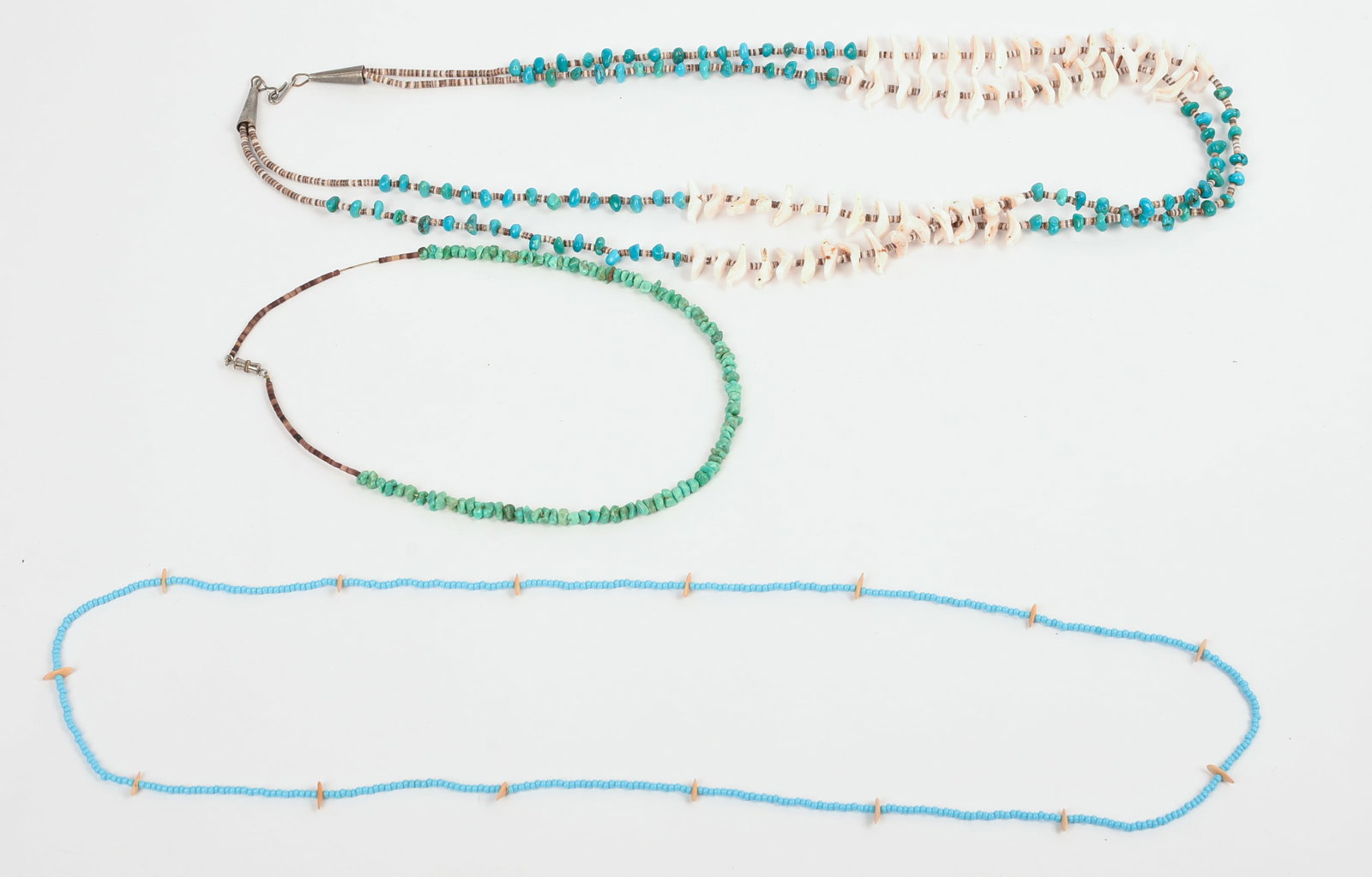 Three Native American Necklaces. - 2