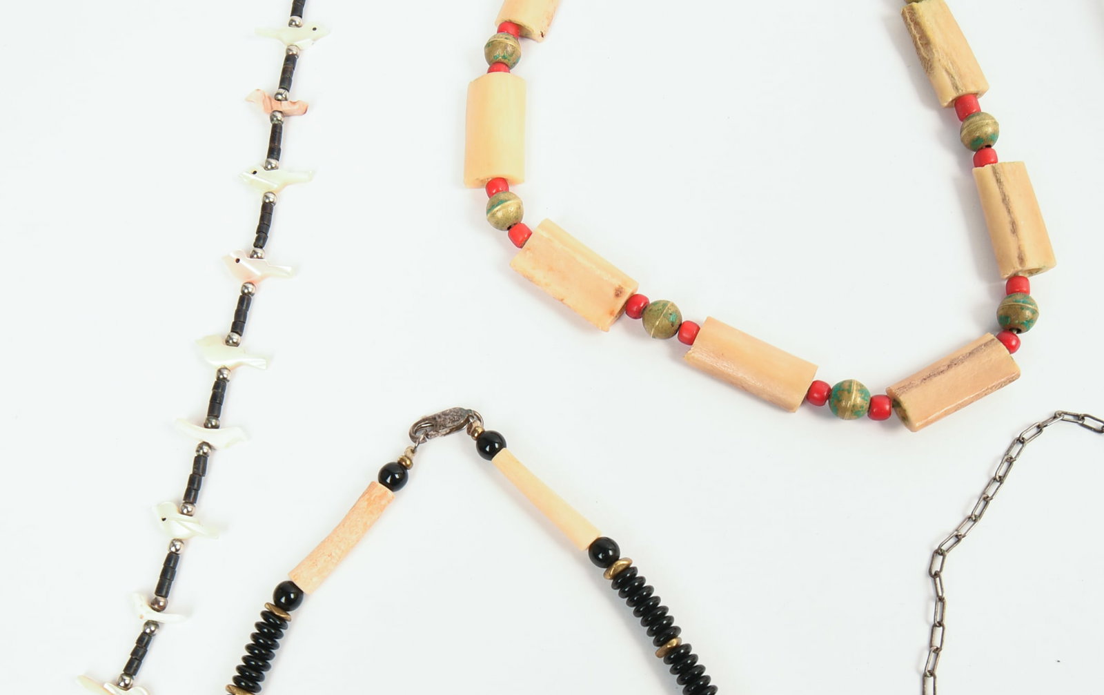 Ten Native American Beaded Necklaces. - 5