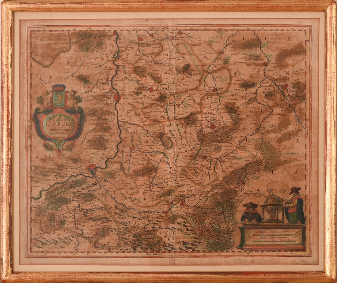 1630 Henry Hondius Map of Limburg. (1 of 3)