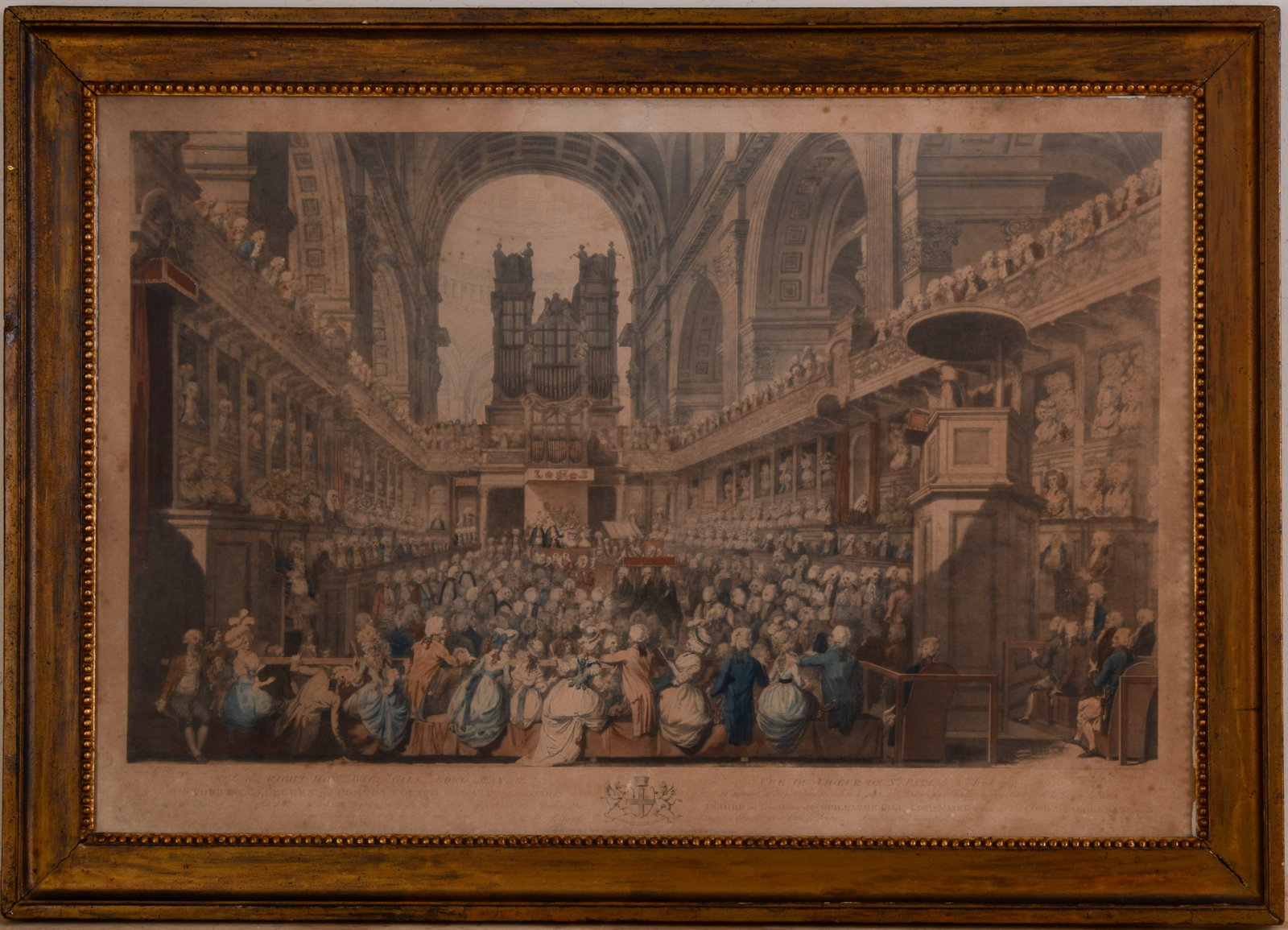Robert Pollard. View of the Choir of St. Pauls, Paril 23, 1789. (1 of 4)