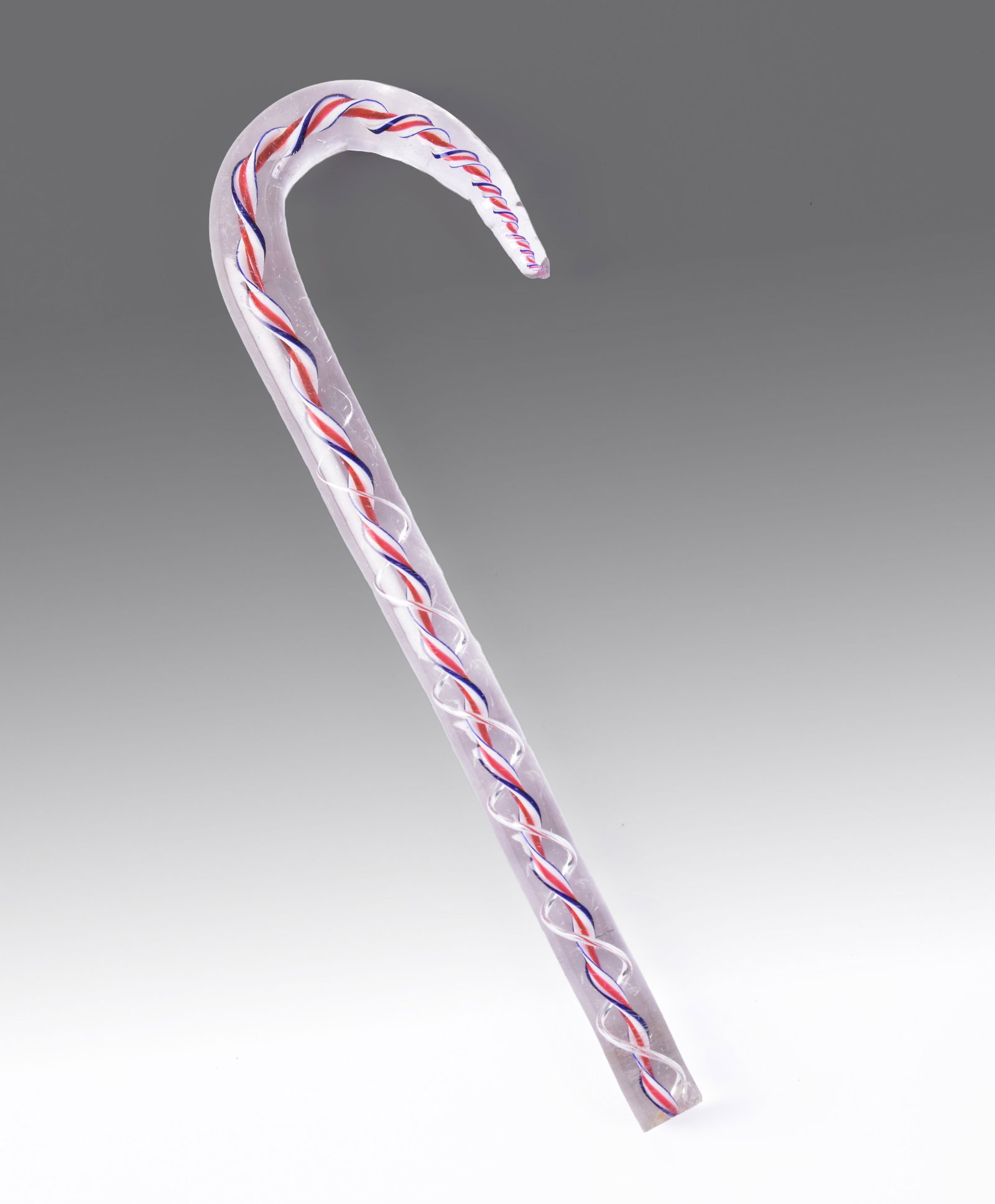 19th Century Blown Glass Candy Cane.: Length 8.25 inches, excellent condition.