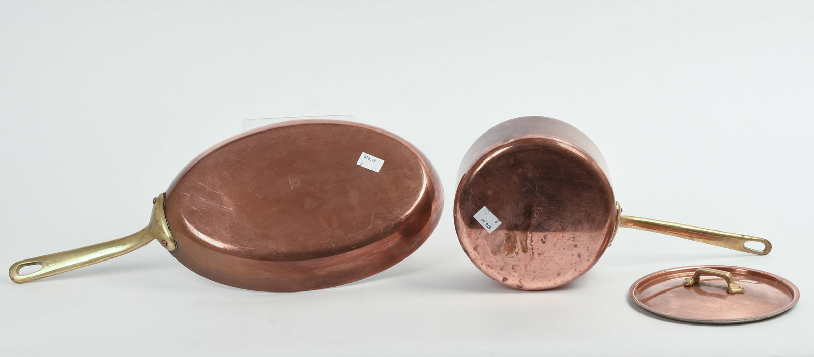 Two Copper Pans. - 4