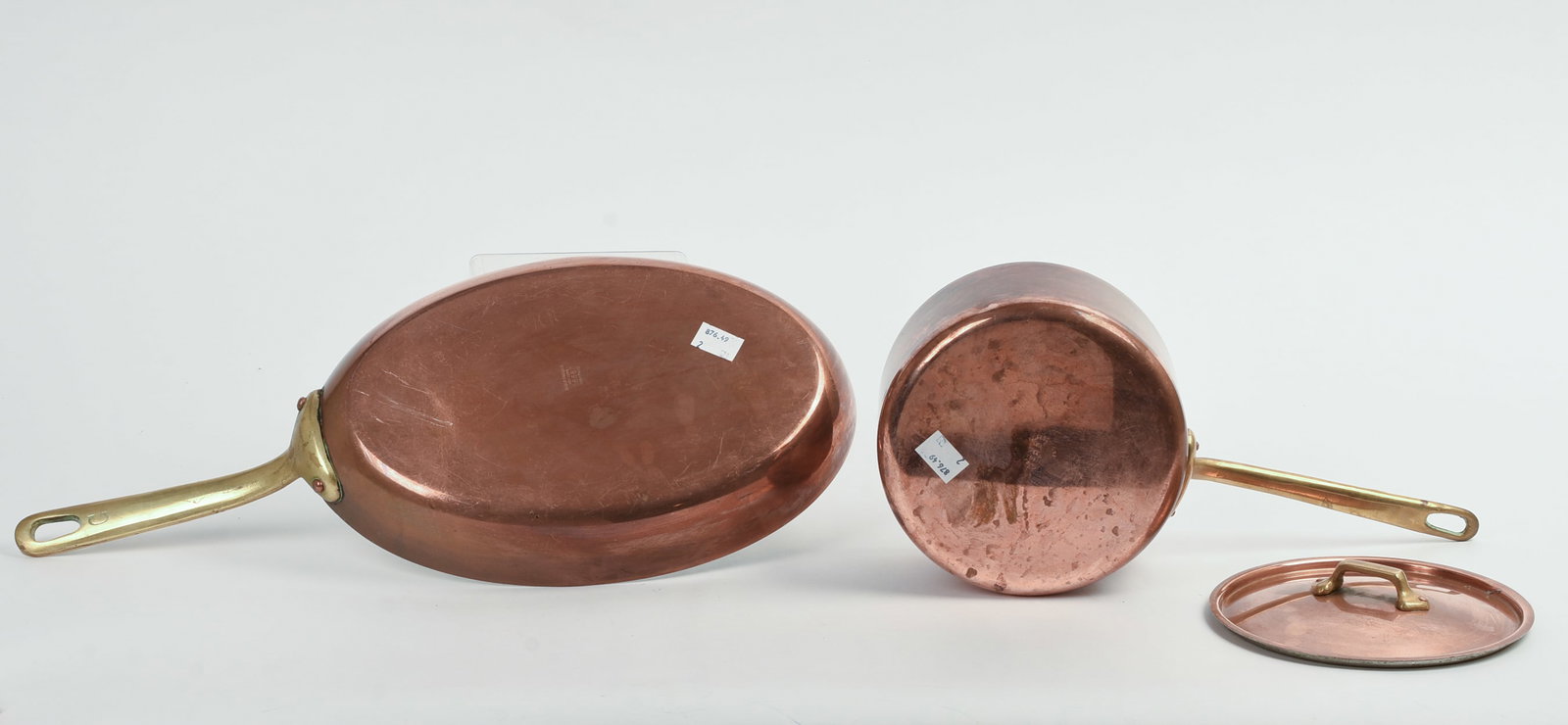 Two Copper Pans. - 5