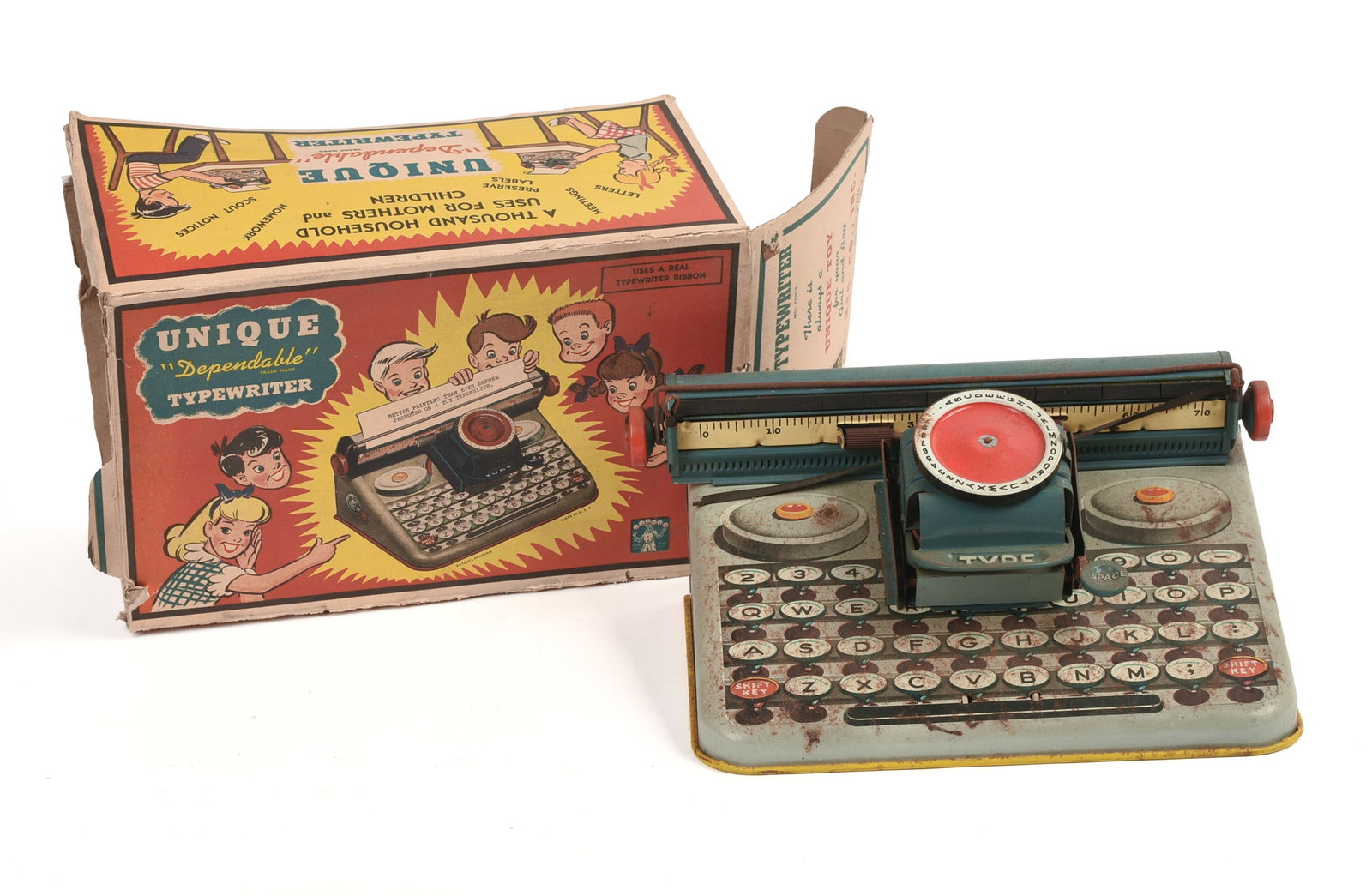 Unique Dependable Toy Typewriter (1 of 6)