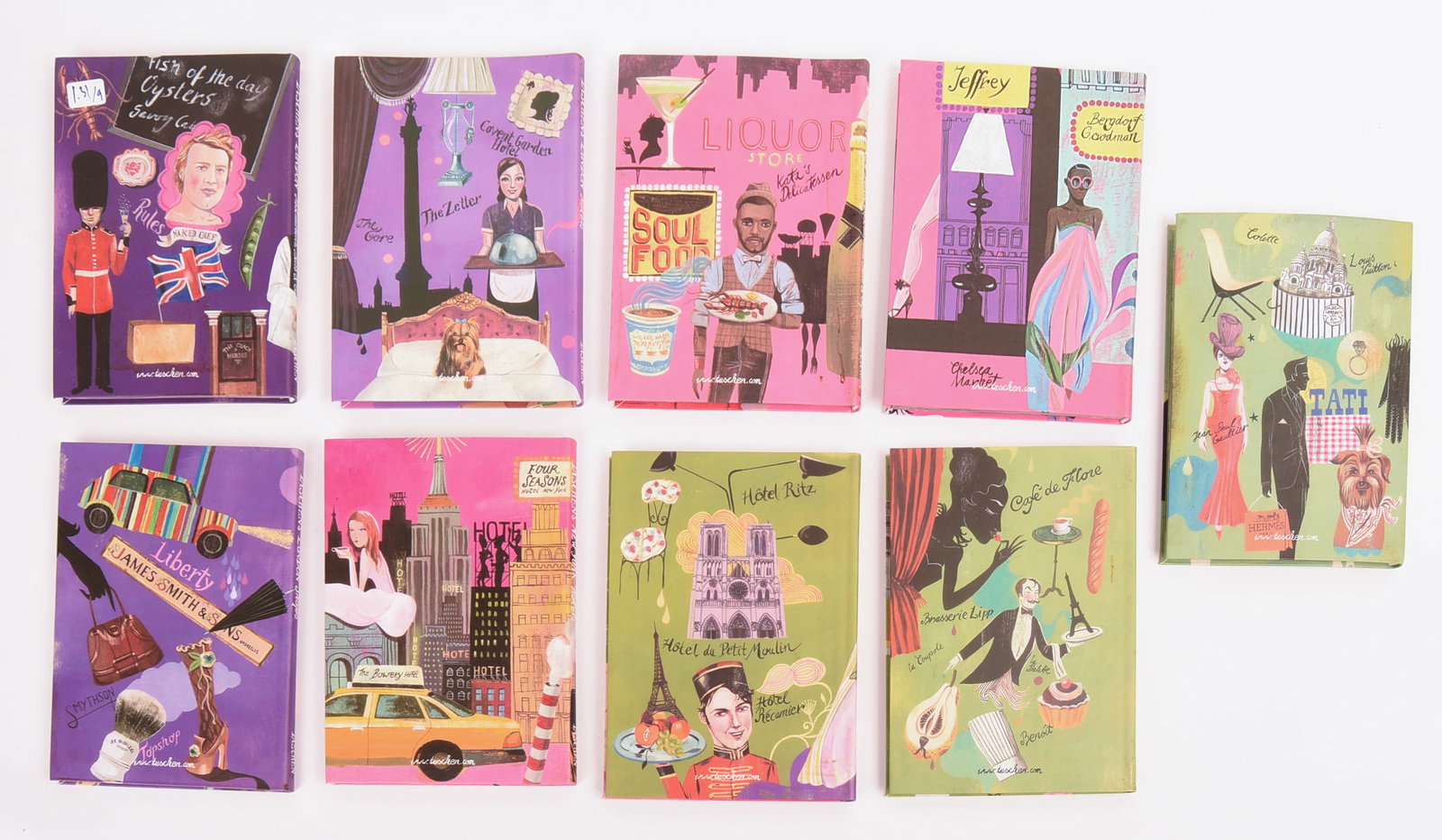 Nine Taschen Travel Books. (1 of 8)