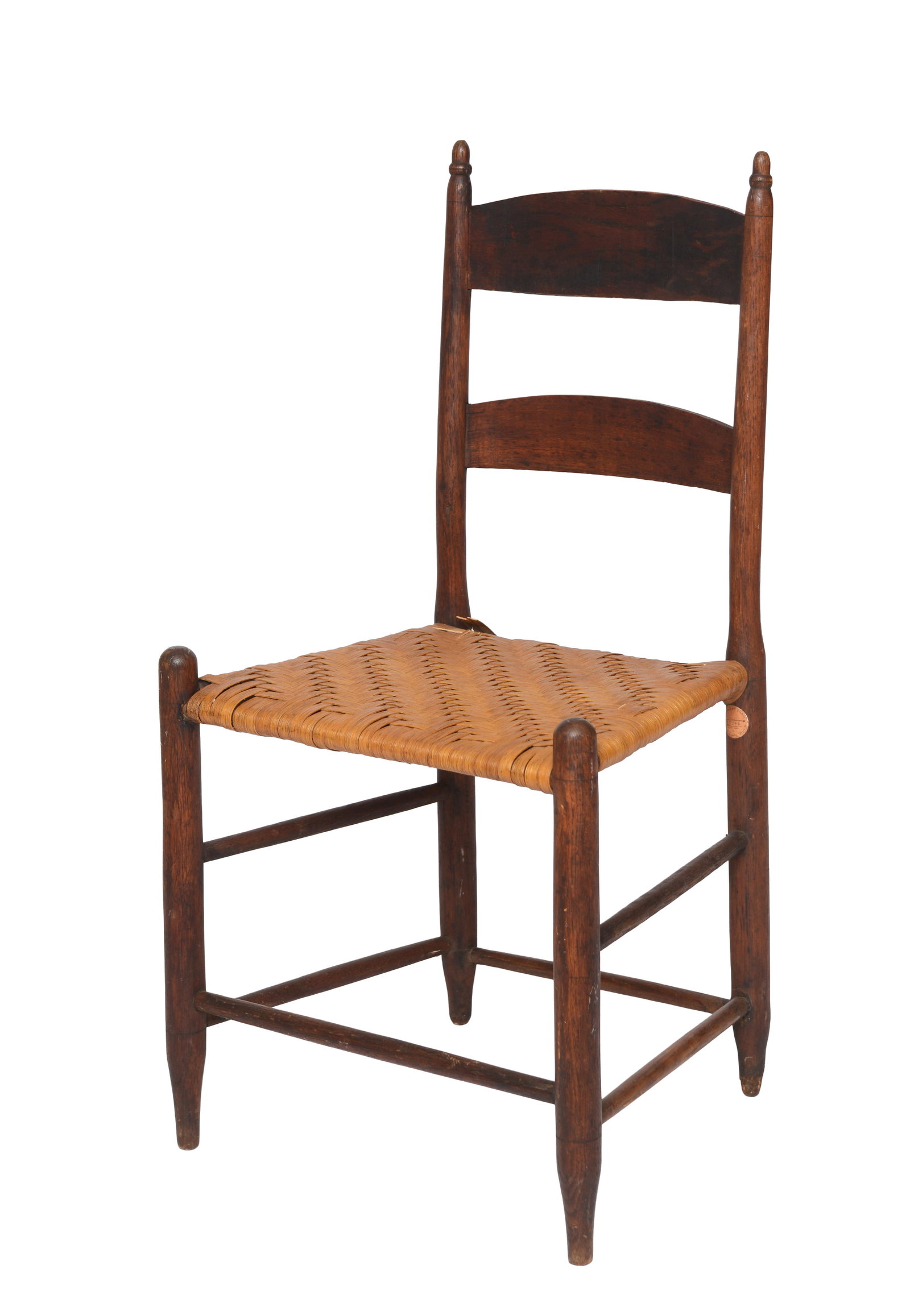 LOUDOUN COUNTY VIRGINIA SIDE CHAIR BY LEWIS NEIL HOUGH.: With label. Height 35 inches. 