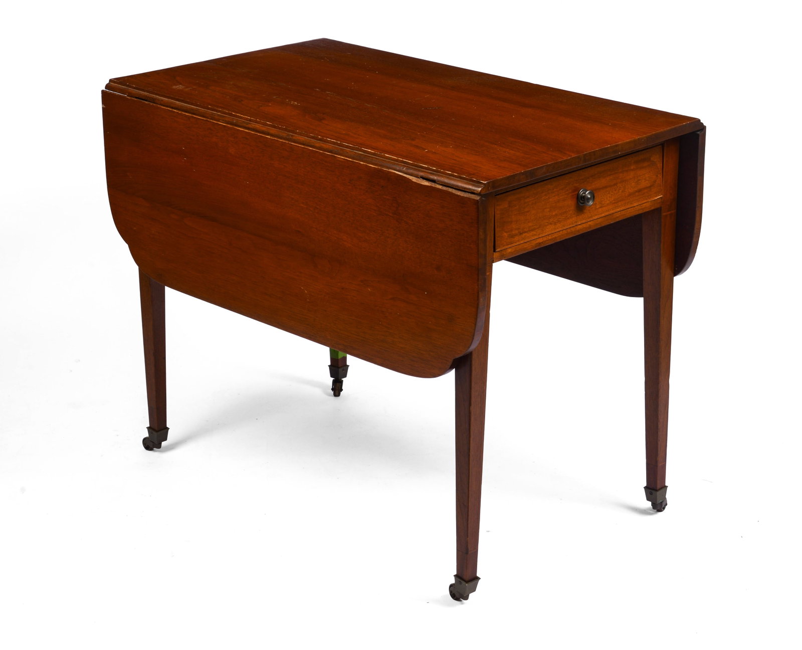 HEPPLEWHITE MAHOGANY PEMBROKE TABLE. (1 of 6)