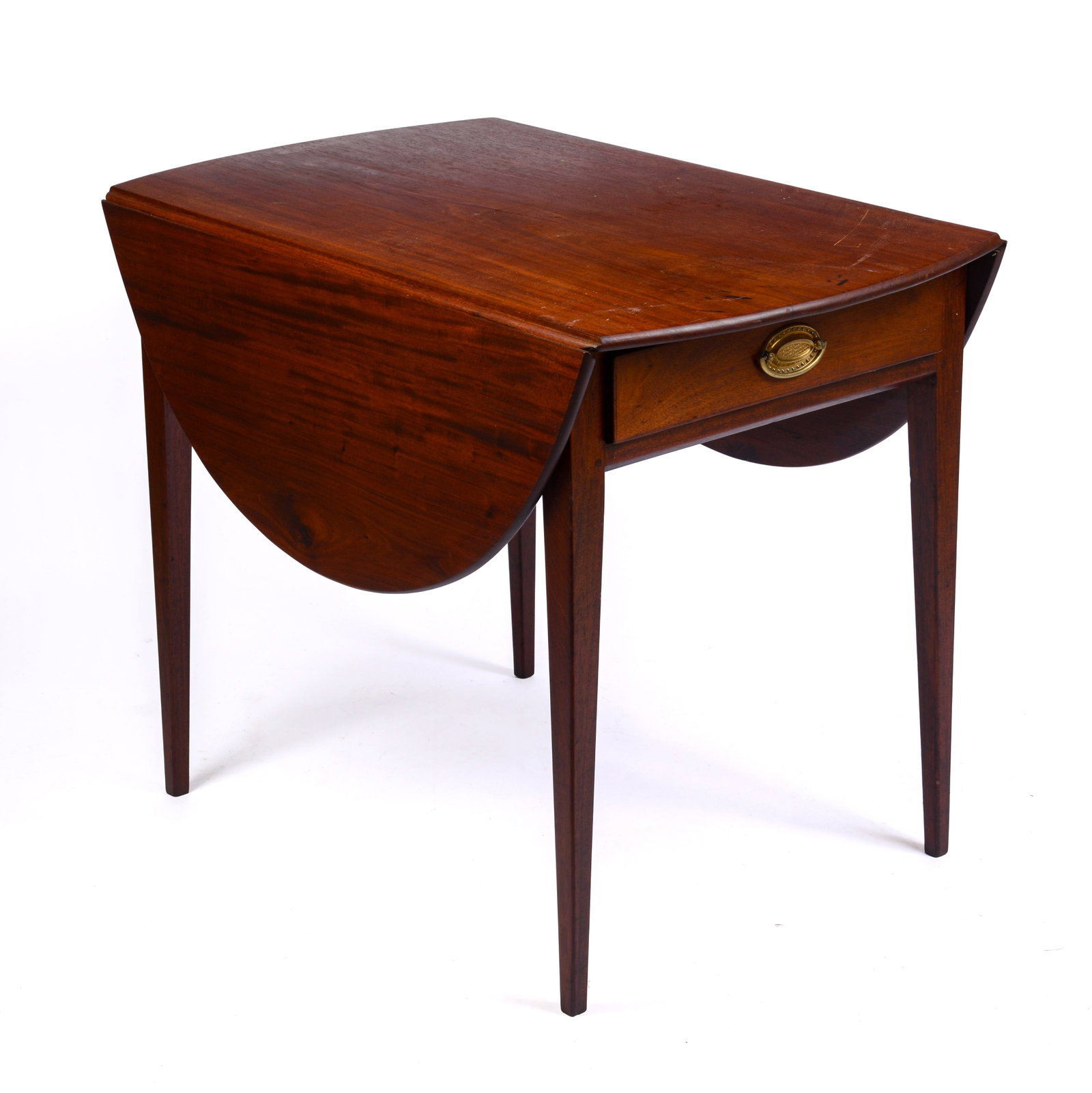 HEPPLEWHITE MAHOGANY PEMBROKE TABLE. (1 of 7)