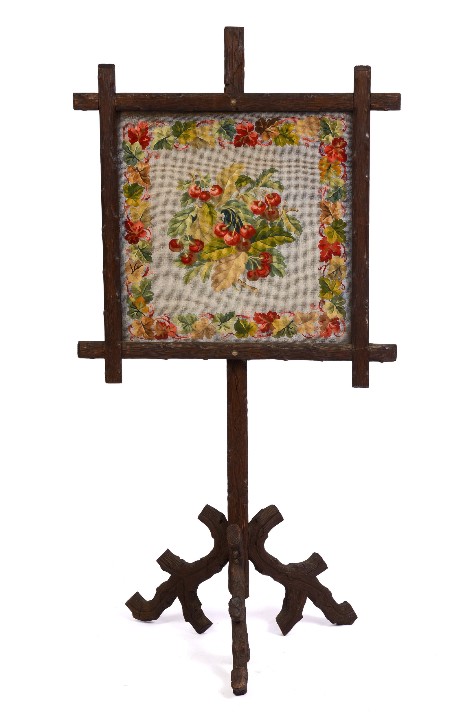 BLACK FOREST TREE FORM FIRE SCREEN. (1 of 2)