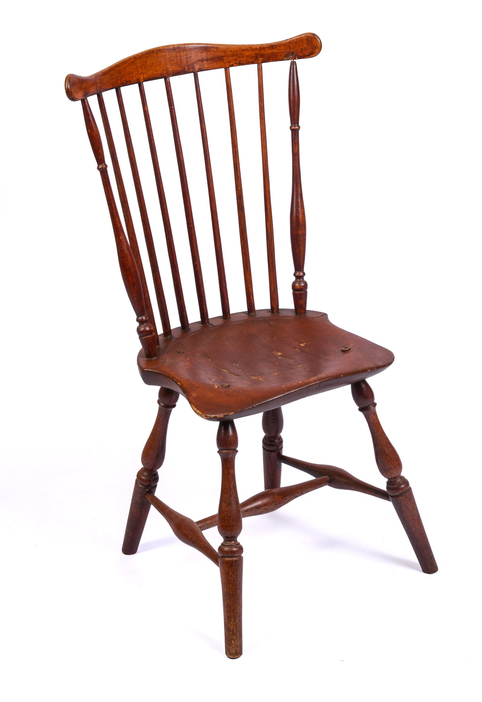 CONNECTICUT FAN-BACK WINDSOR SIDE CHAIR. (1 of 5)
