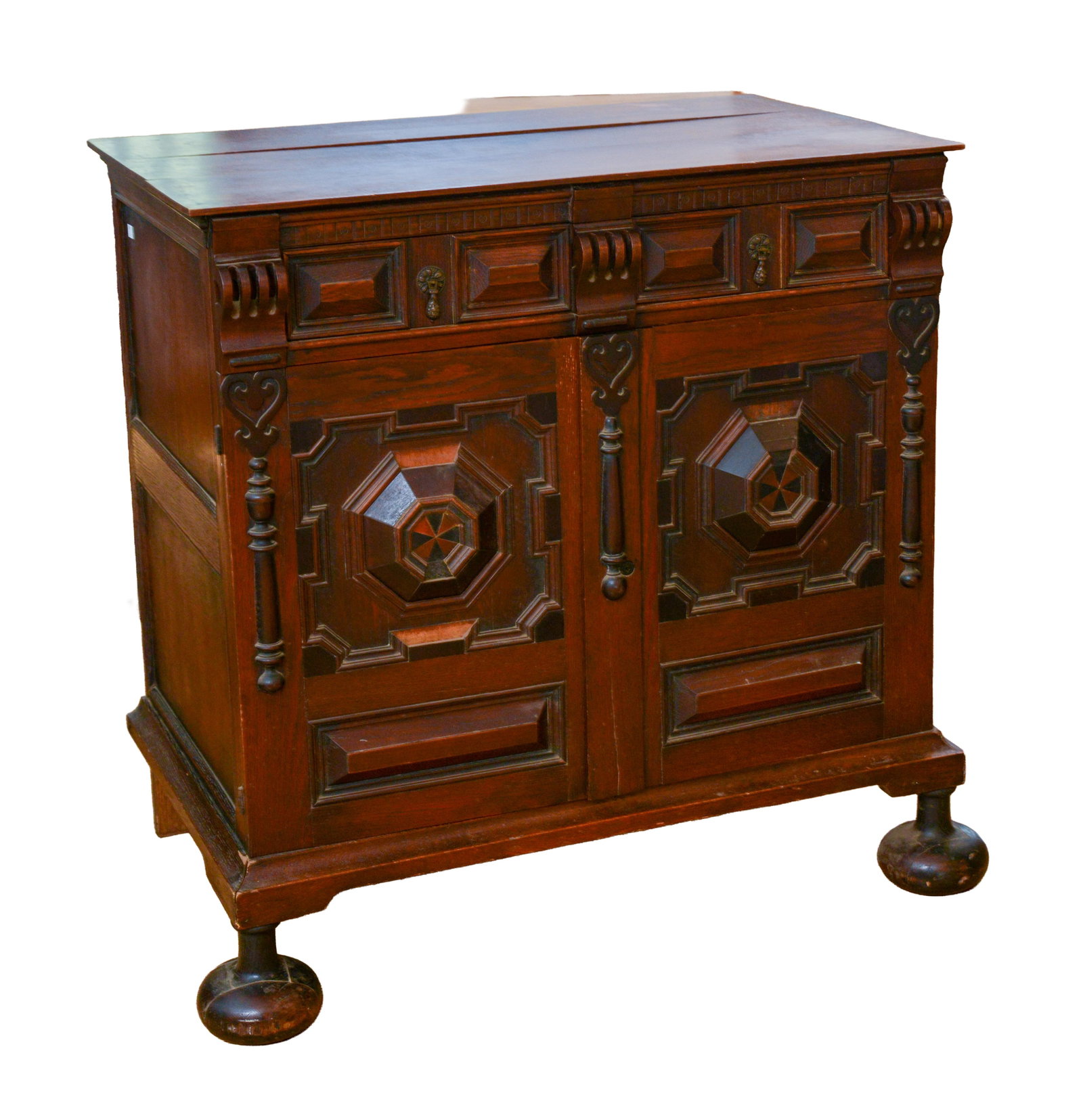 JACOBEAN STYLE GEOMETRIC CHEST (1 of 6)