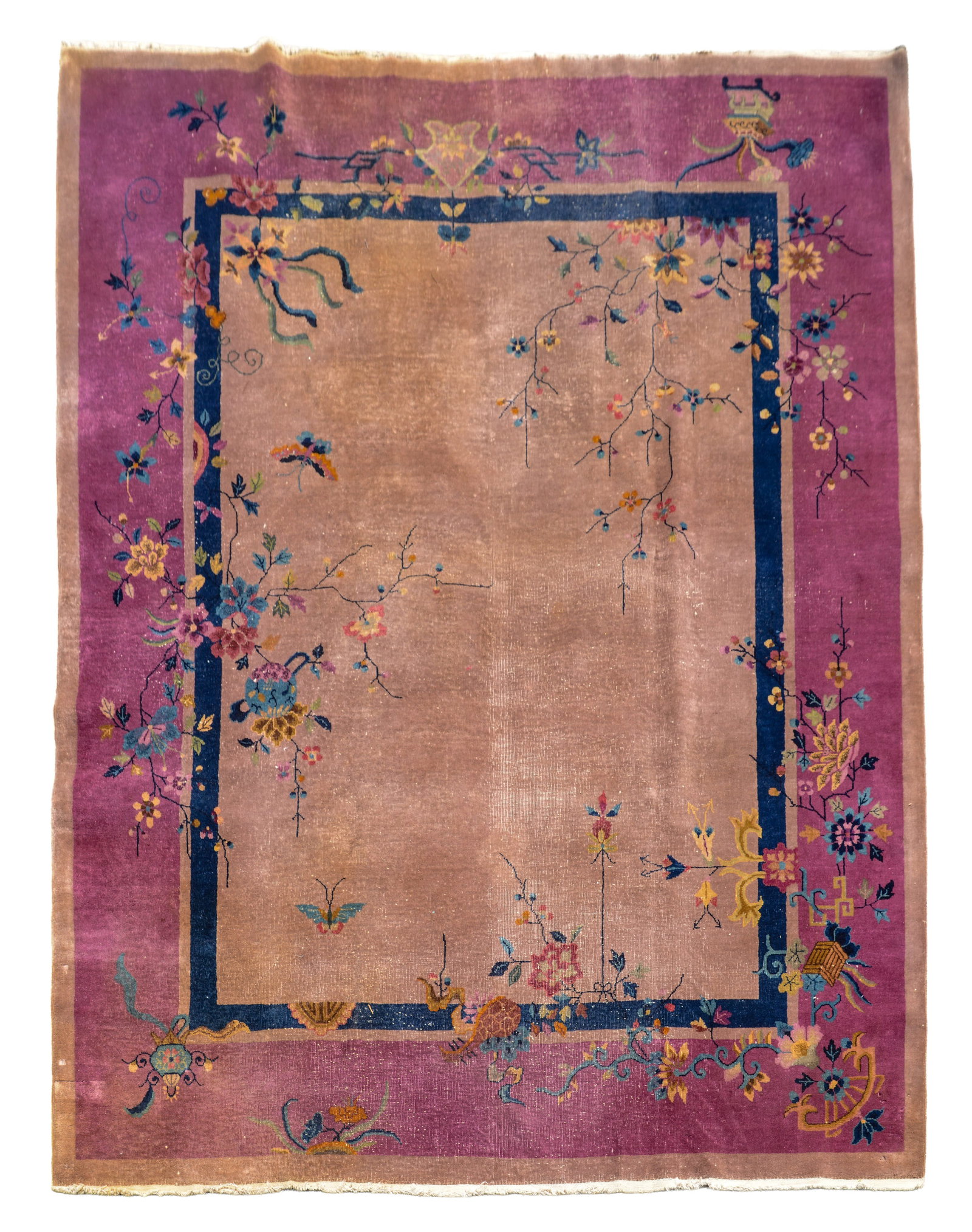 CHINESE ROOM-SIZE ART DECO RUG.: Early 20th century. 10 feet x 8 feet.