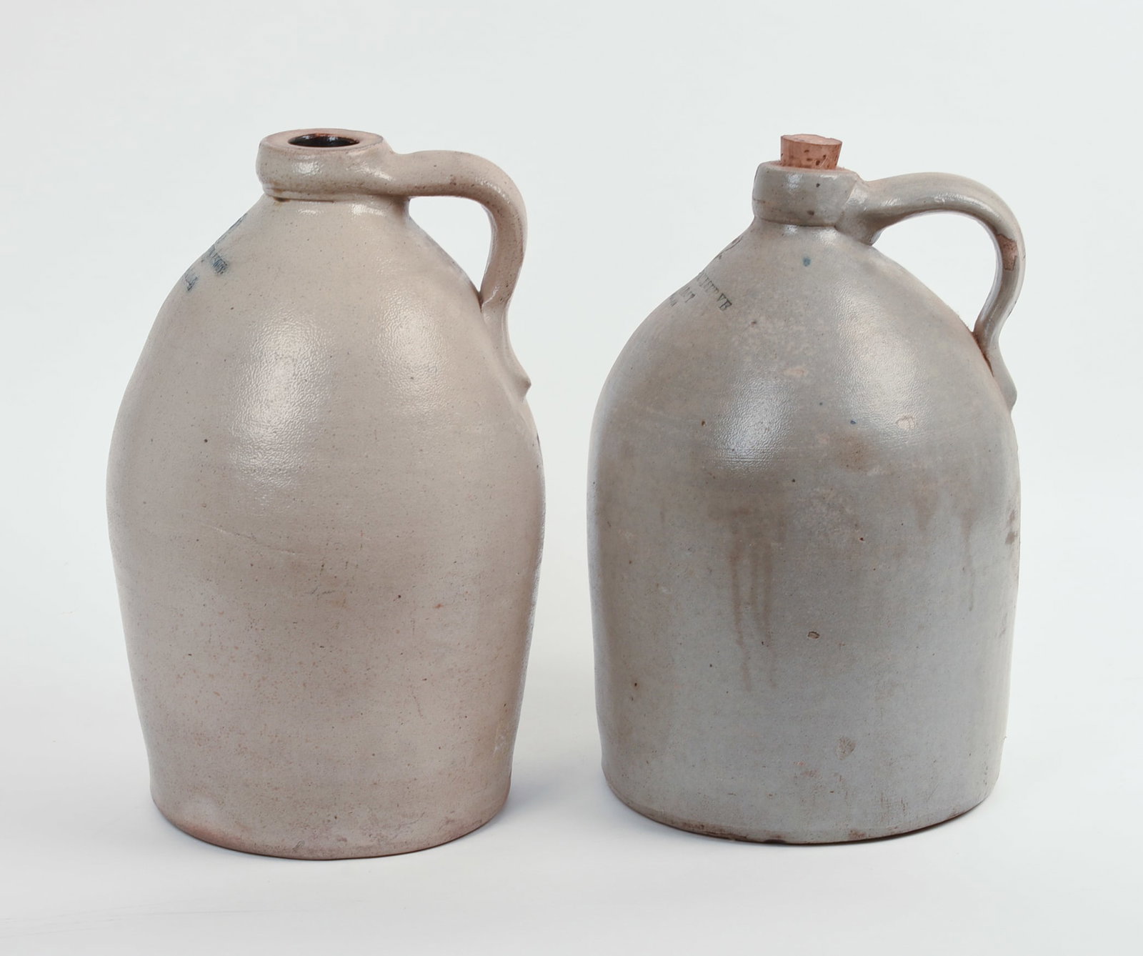 TWO TWO-GALLON STONEWARE JUGS. - 5