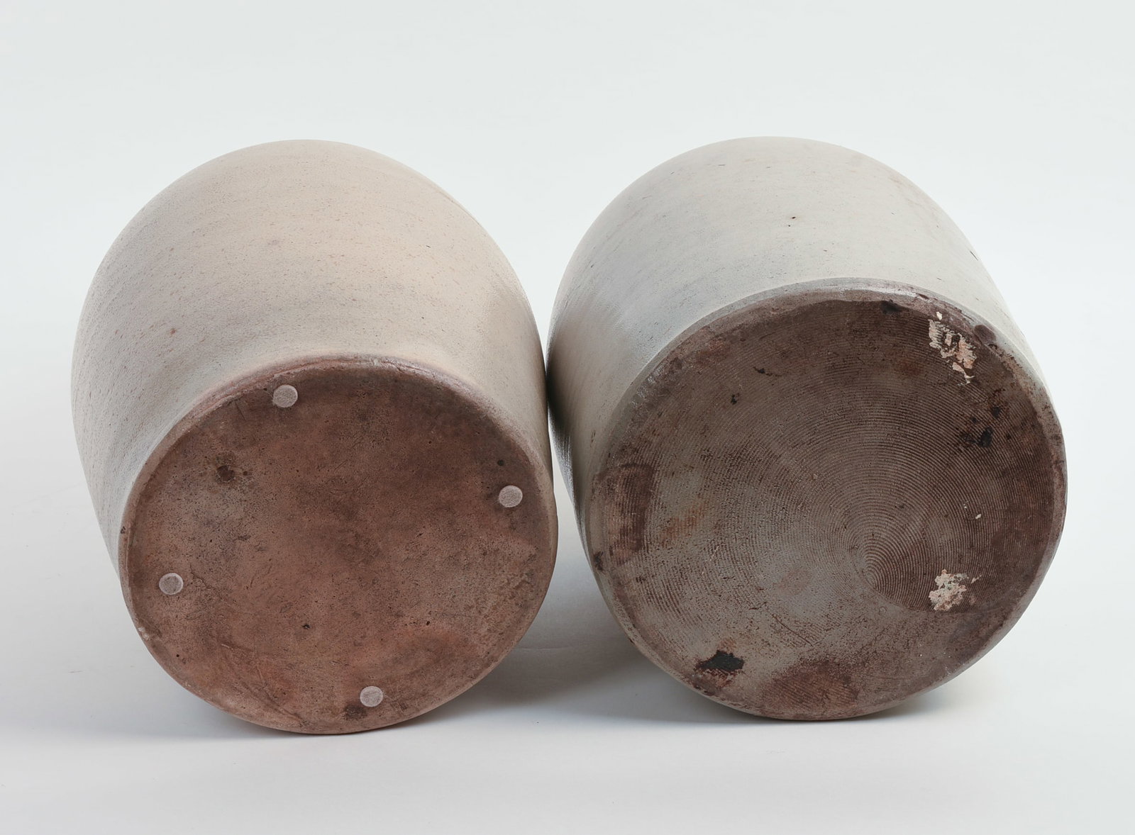 TWO TWO-GALLON STONEWARE JUGS. - 6
