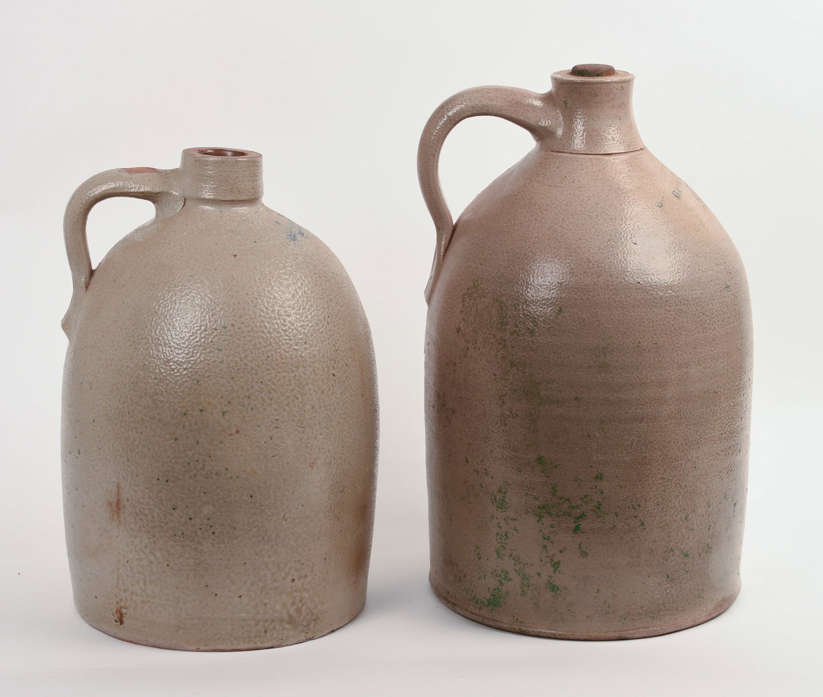 TWO LARGE STONEWARE JUGS. - 4