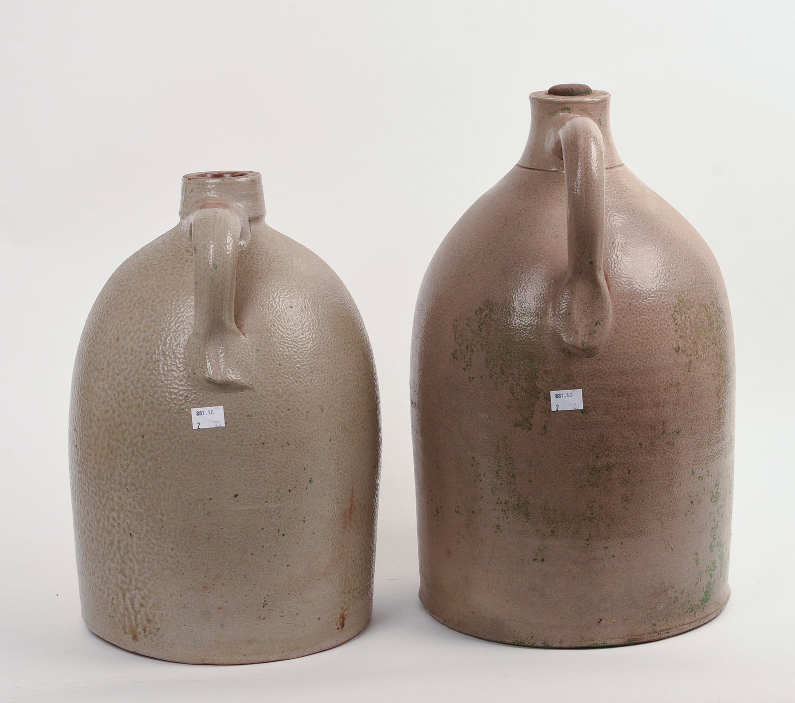 TWO LARGE STONEWARE JUGS. - 5