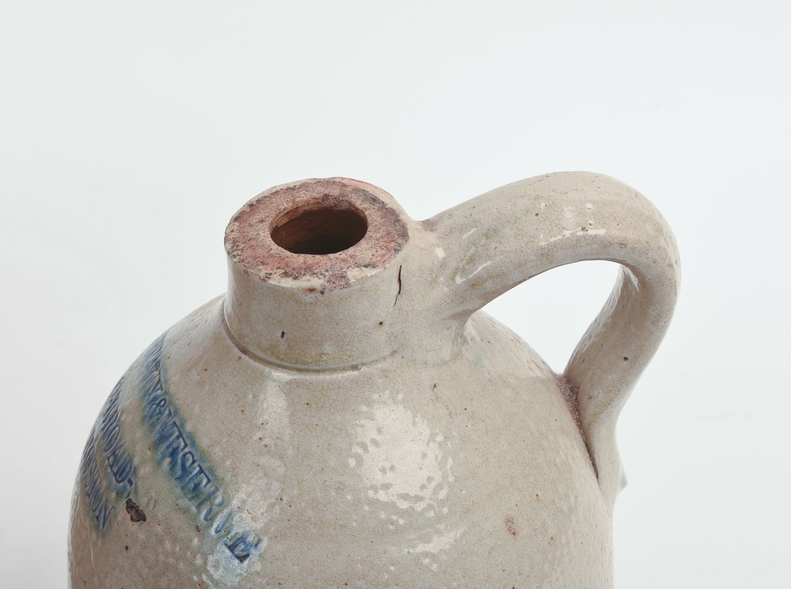 THREE STONEWARE JUGS. - 7