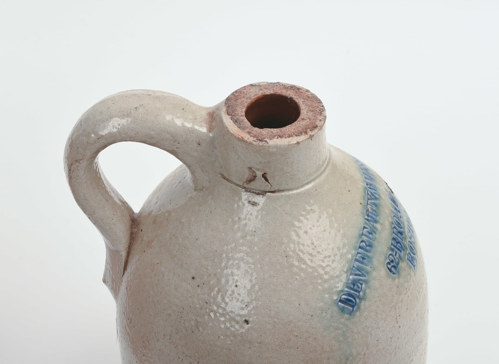 THREE STONEWARE JUGS. - 8