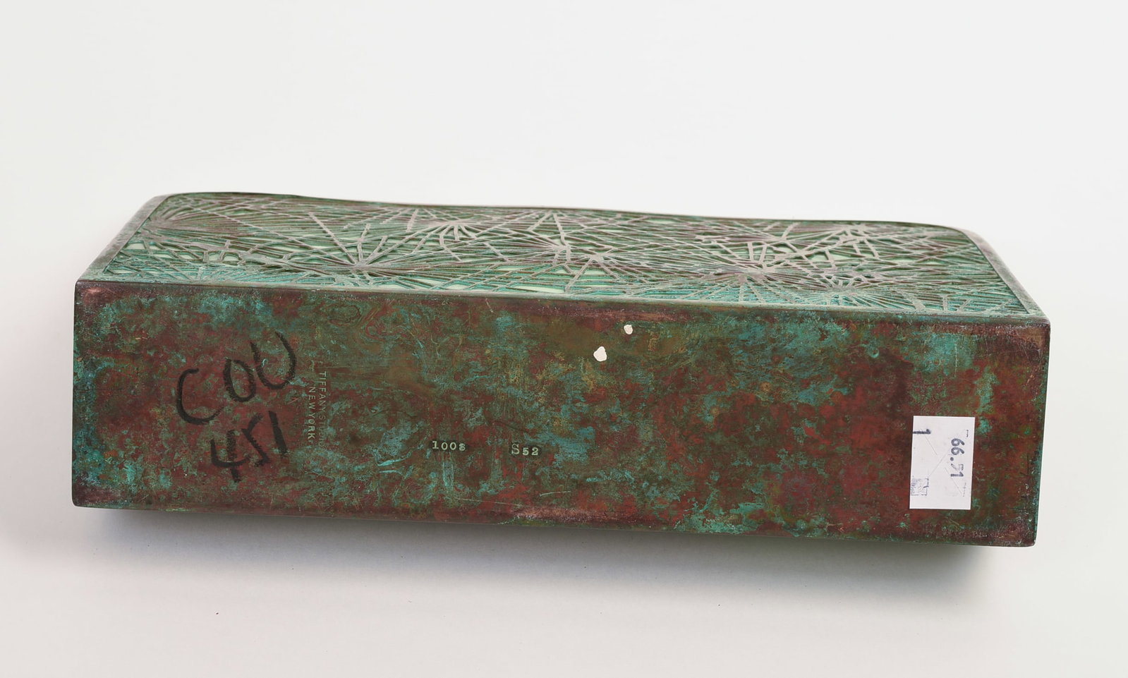 TIFFANY STUDIOS LETTER HOLDER. - 4