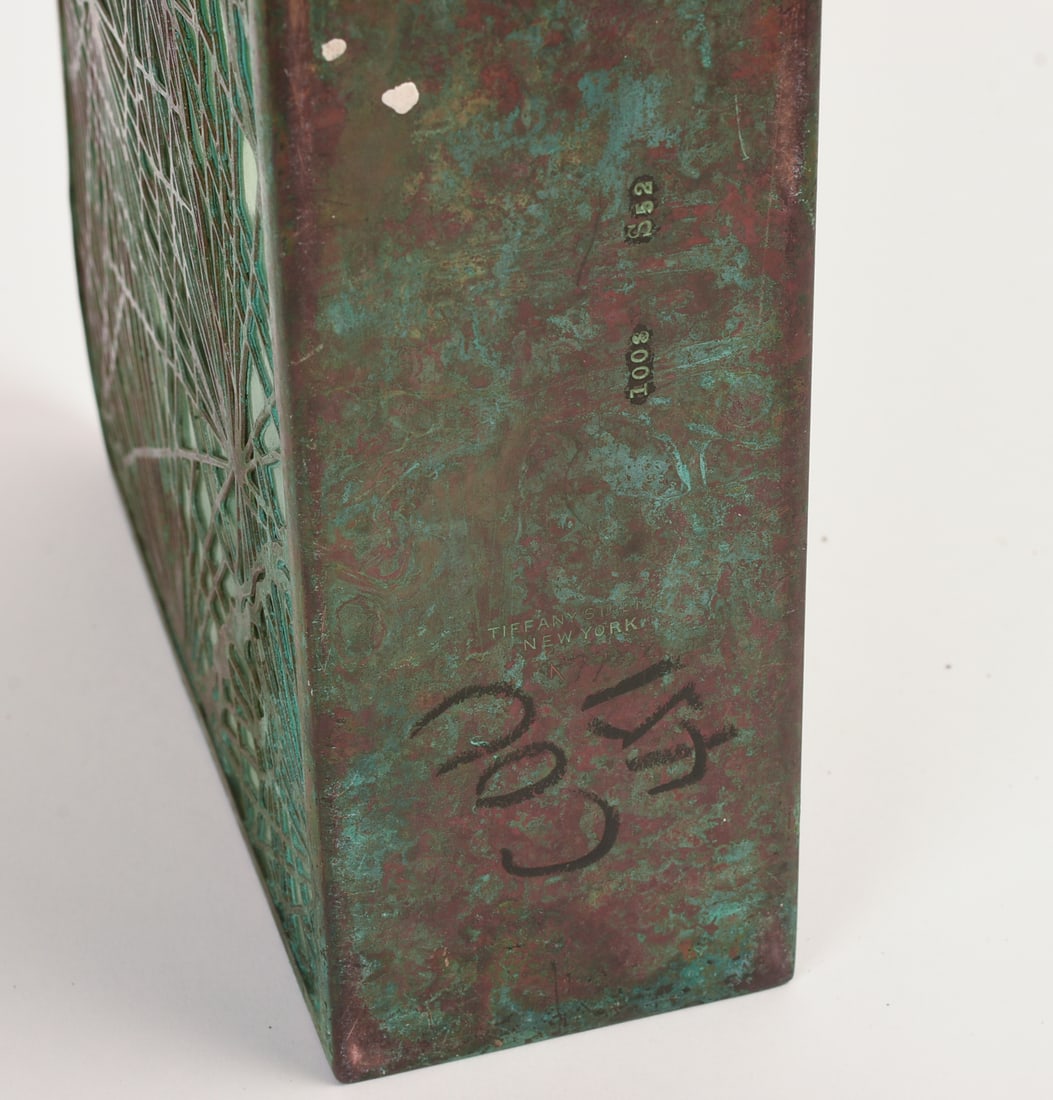 TIFFANY STUDIOS LETTER HOLDER. - 5