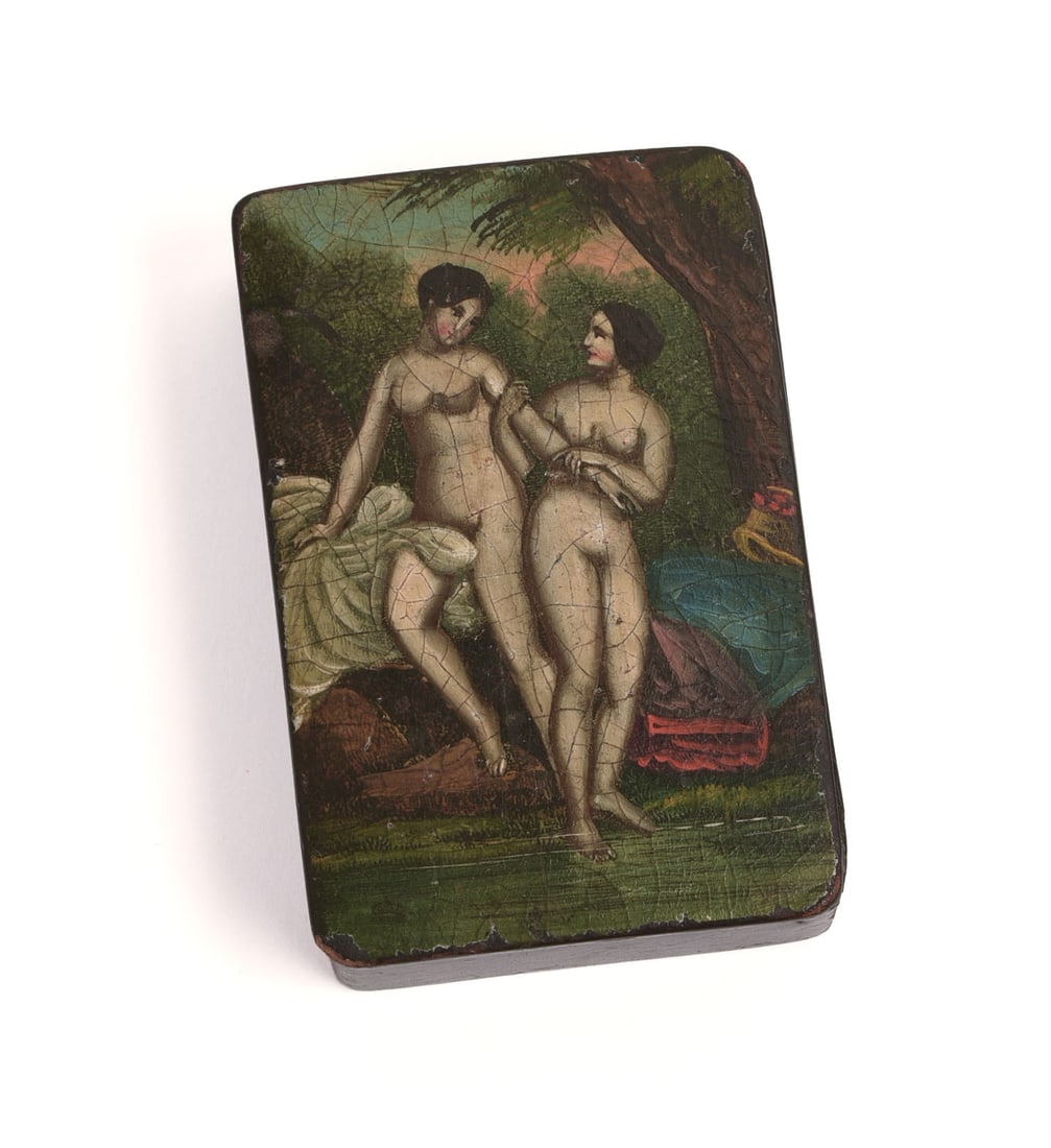 19TH CENTURY ANTIQUE EROTIC SNUFF BOX. (1 of 4)