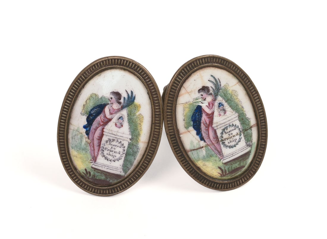 PAIR OF BATTERSEA CURTAIN TIE BACKS.: 2 x 1.25 inches.