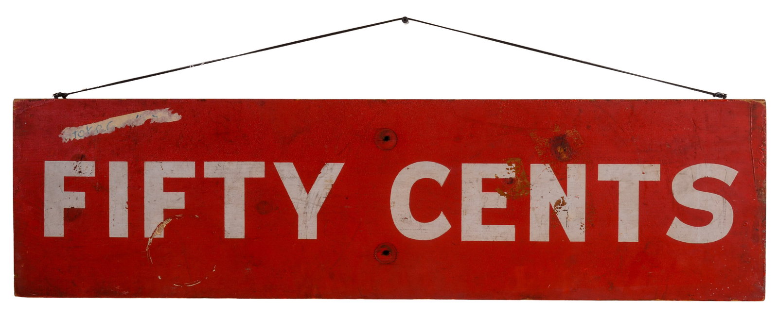 BURMA SHAVE SIGN.: Two sided. 9.5 x 36 inches.