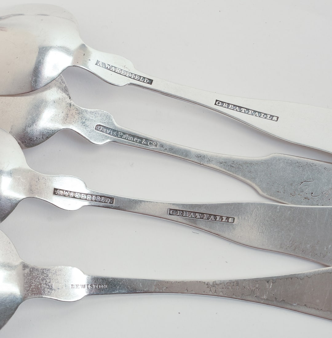 TWENTY COIN SILVER SPOONS. - 3