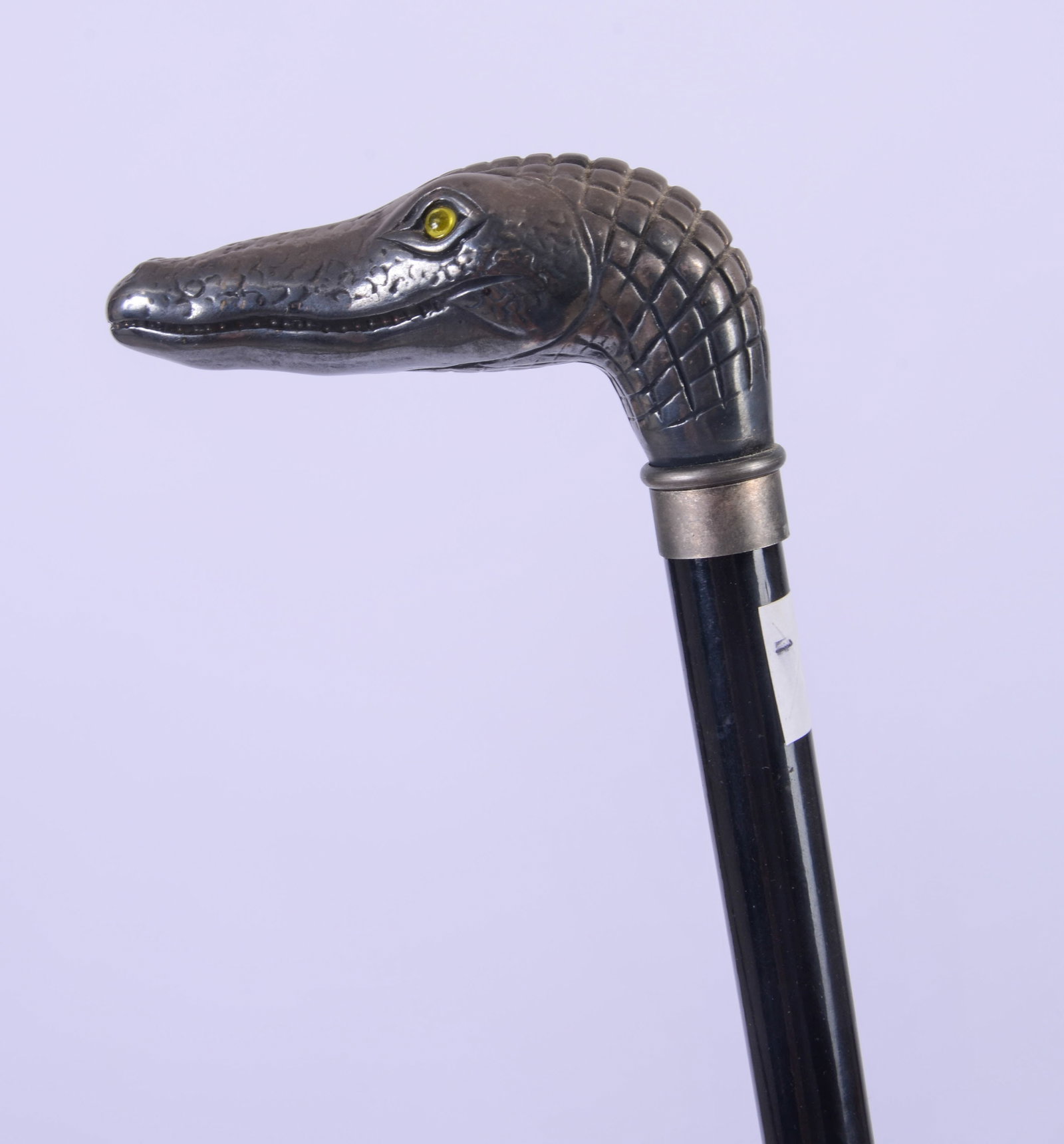 CANE WITH ALLIGATOR HANDLE. - 2