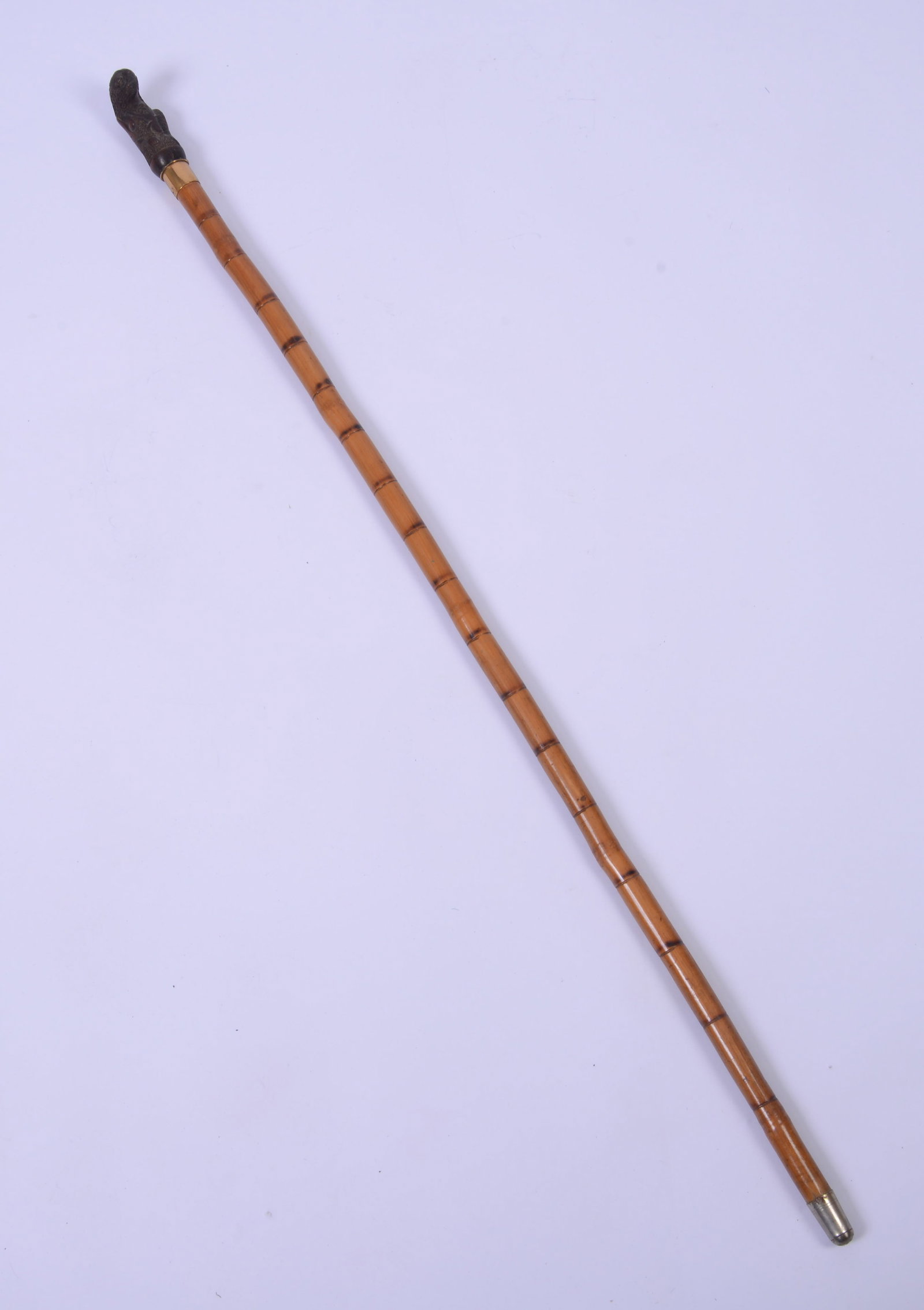CANE WITH SLOTH HANDLE. - 5