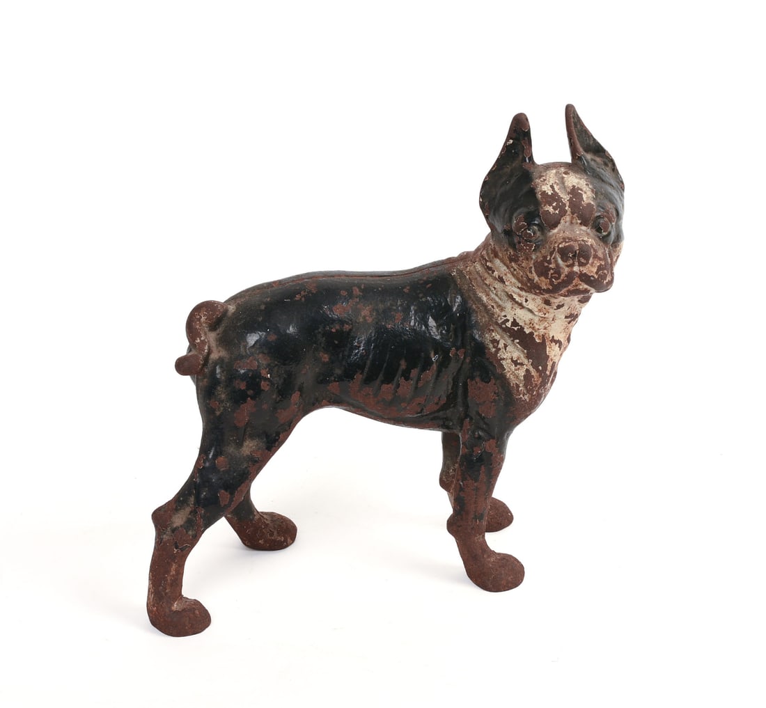 CAST IRON STAFFORDSHIRE TERRIER DOORSTOP. (1 of 5)