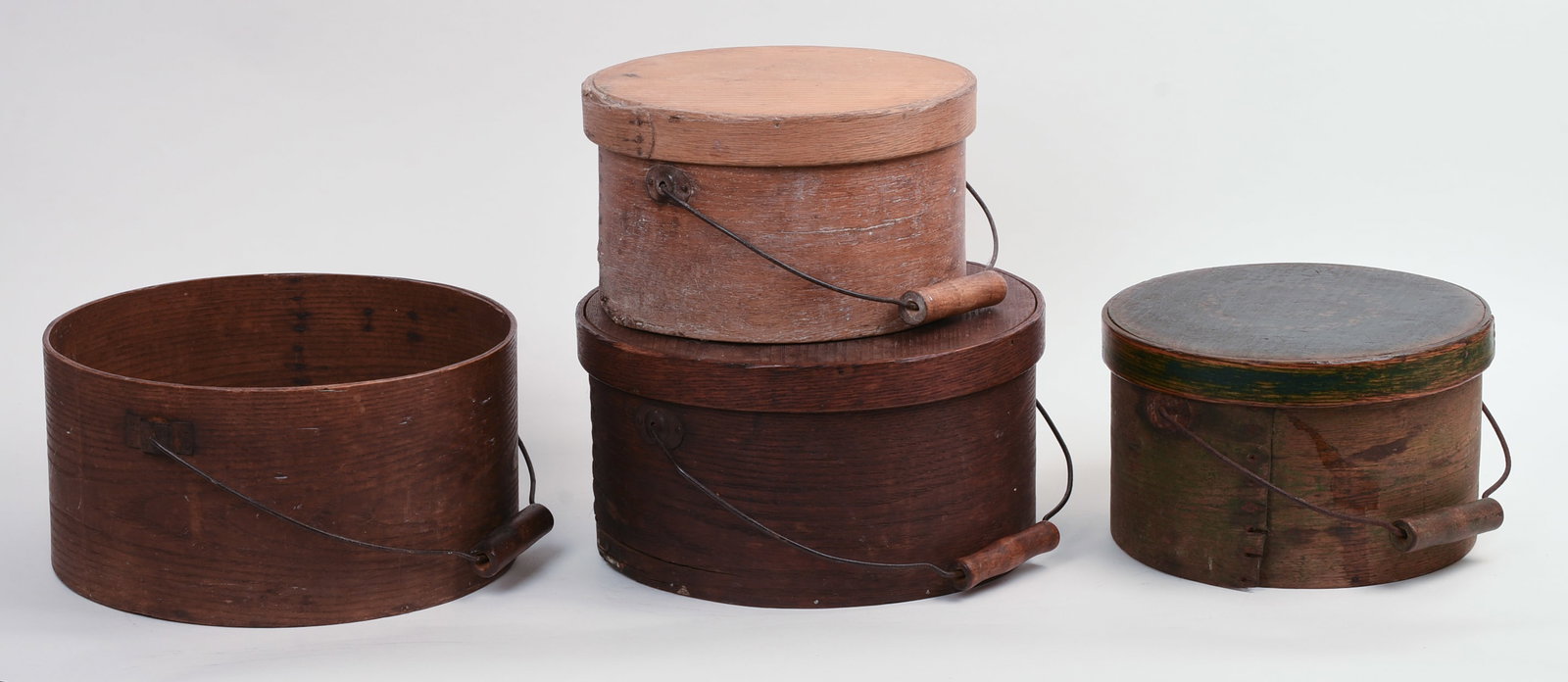 FOUR BALE-HANDLED PANTRY BOXES. - 2