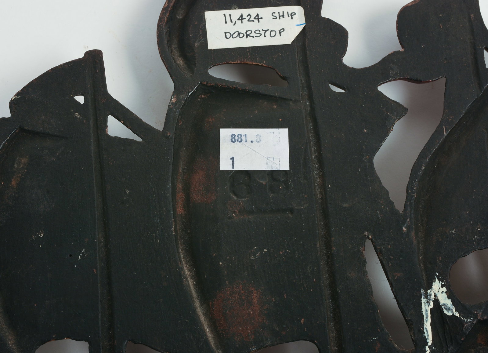 CAST IRON SHIP DOORSTOP. - 3