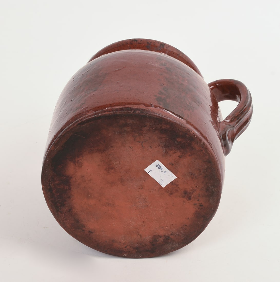 REDWARE BATTER PITCHER. - 6