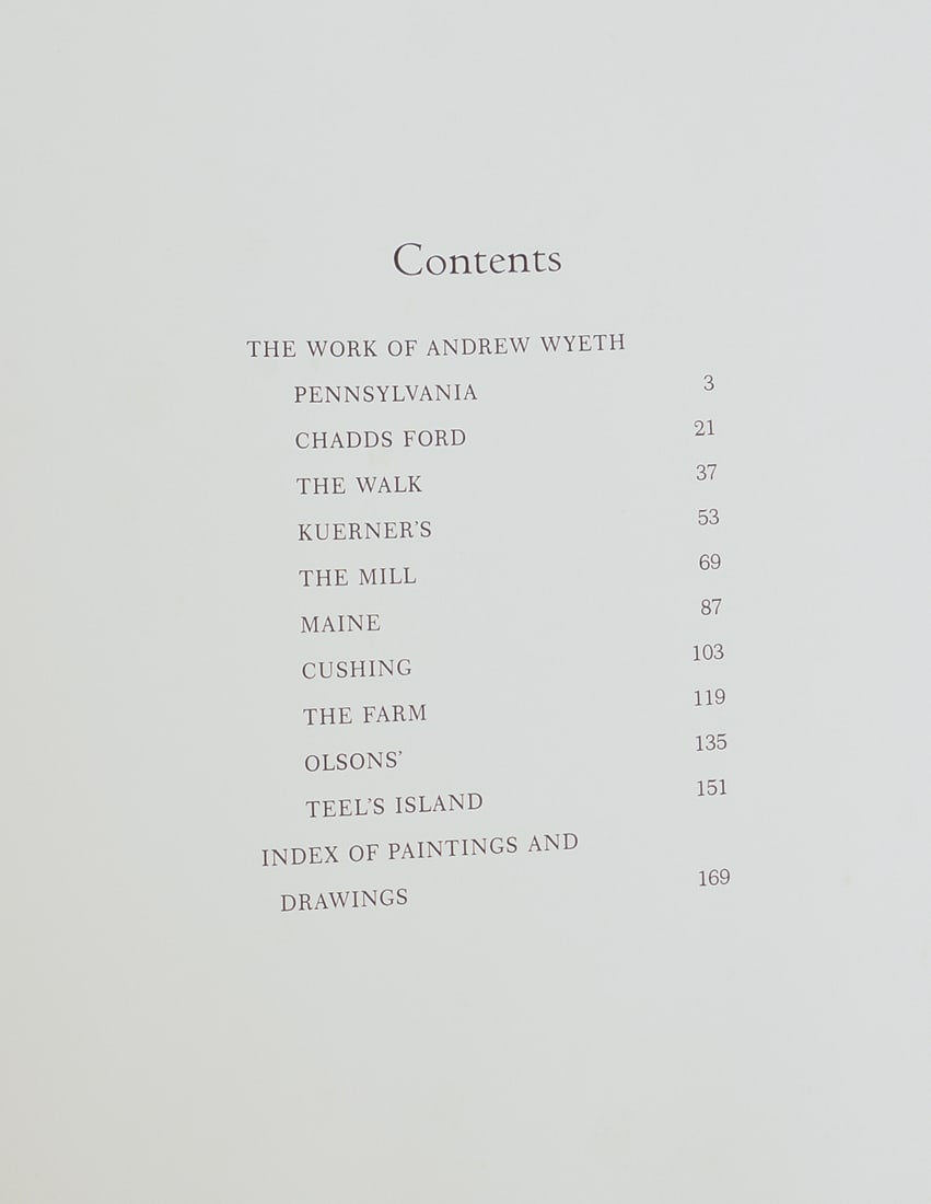 ANDREW WYETH SIGNED BOOK. - 5