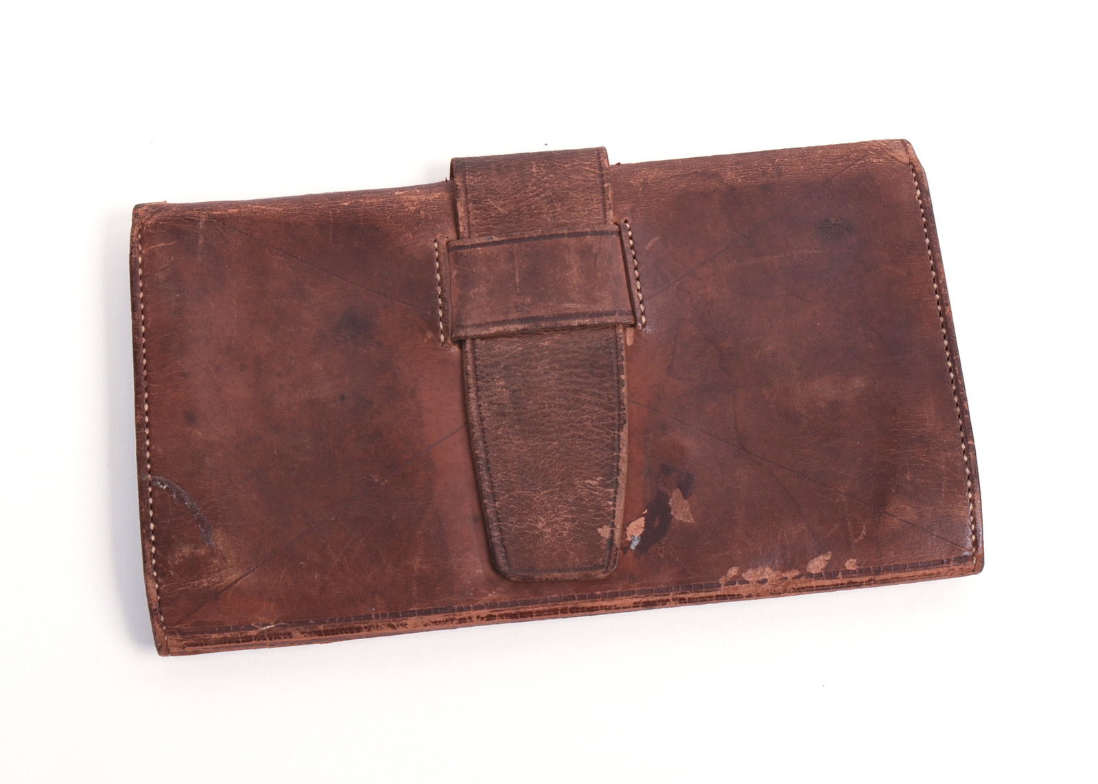 RARE EARLY 19TH CENTURY LEATHER WALLET.: Stamped "Jacob W. BARTOLL Portland." Related to notable Freeport family of Bartoll's Island. 6 x 3.25 inches.
