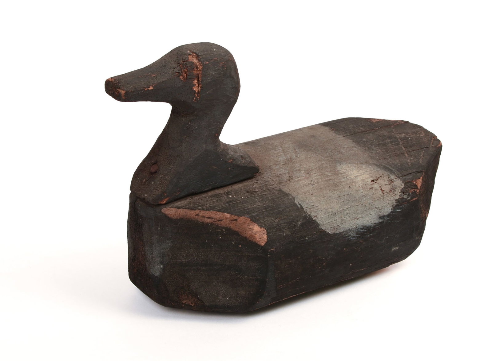FOLK ART DUCK DECOY.: Length 10.5 inches.