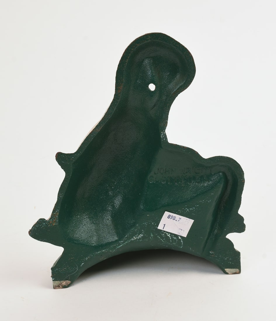 JOHN WRIGHT CAST IRON GOOSE DOORSTOP. - 2