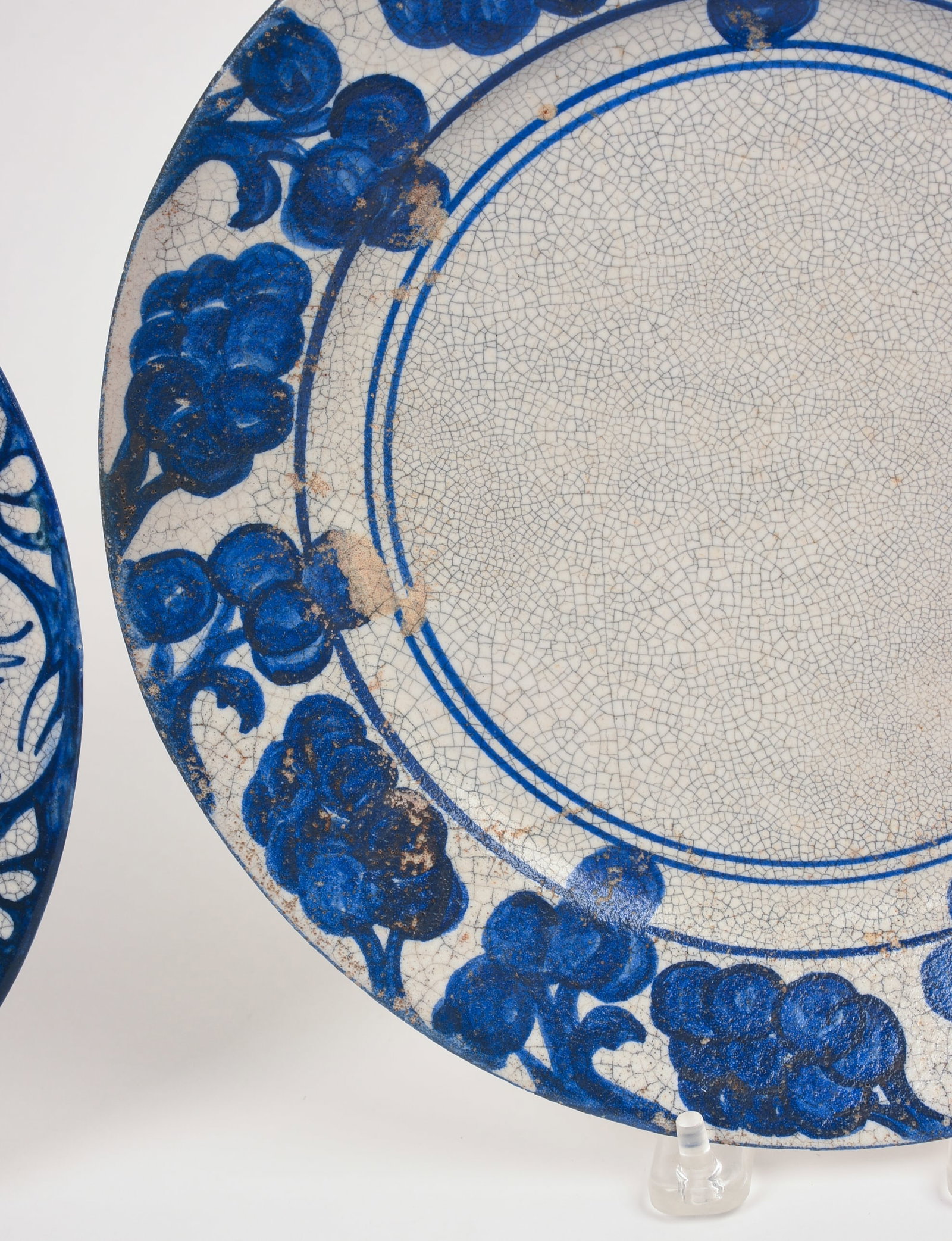 THREE DEDHAM POTTERY PLATES. - 2