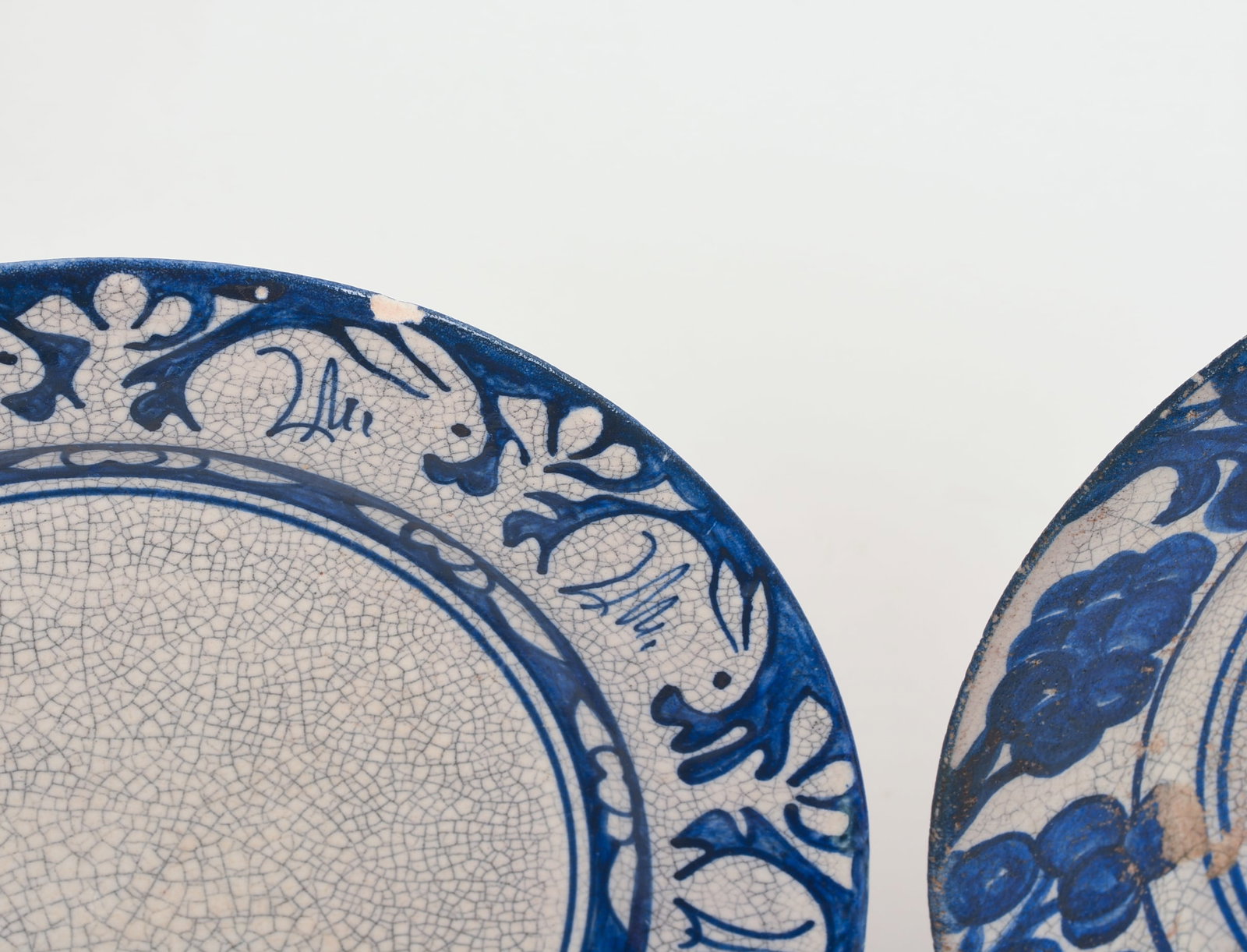 THREE DEDHAM POTTERY PLATES. - 3
